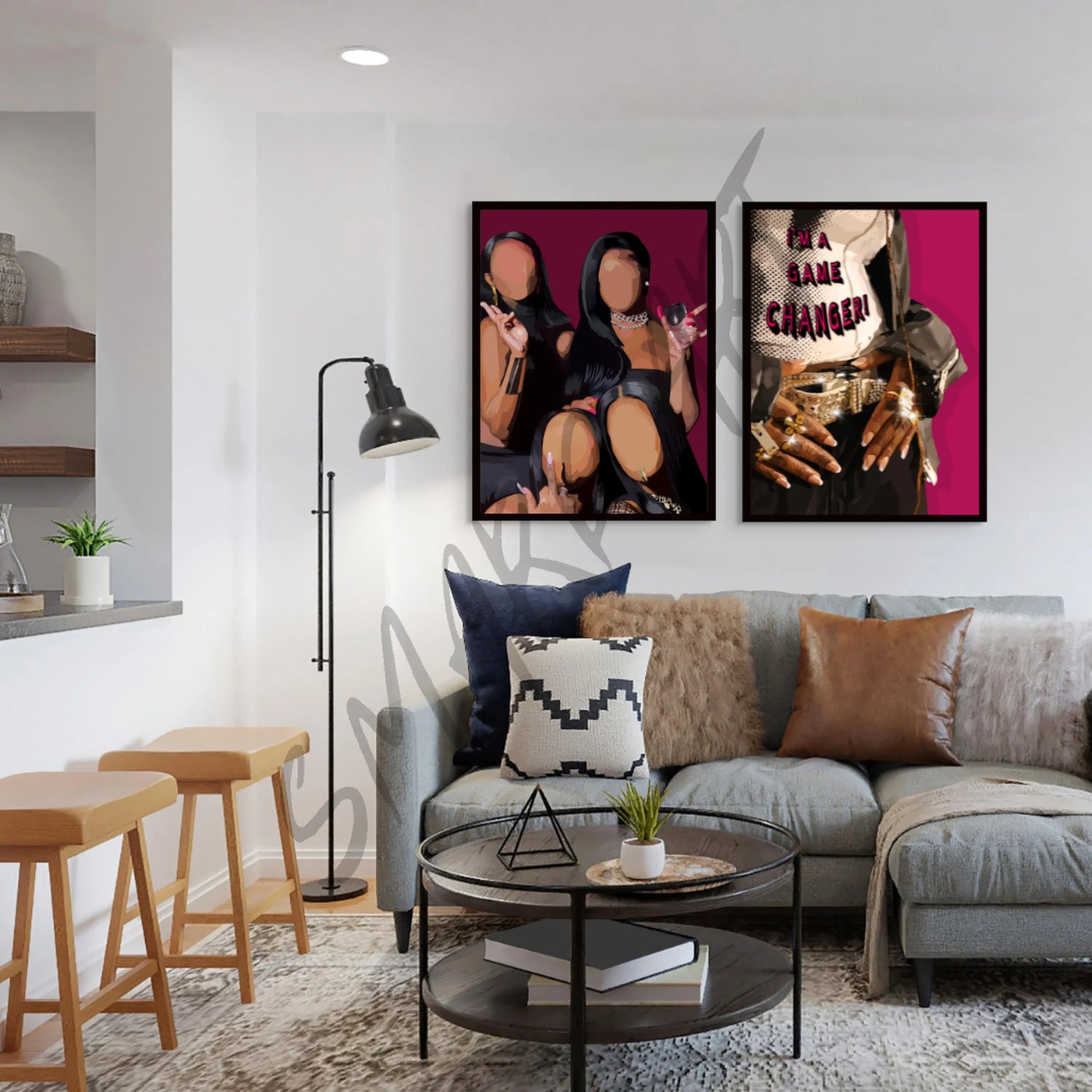 Black Wall Art in Small Spaces: Maximizing Impact
