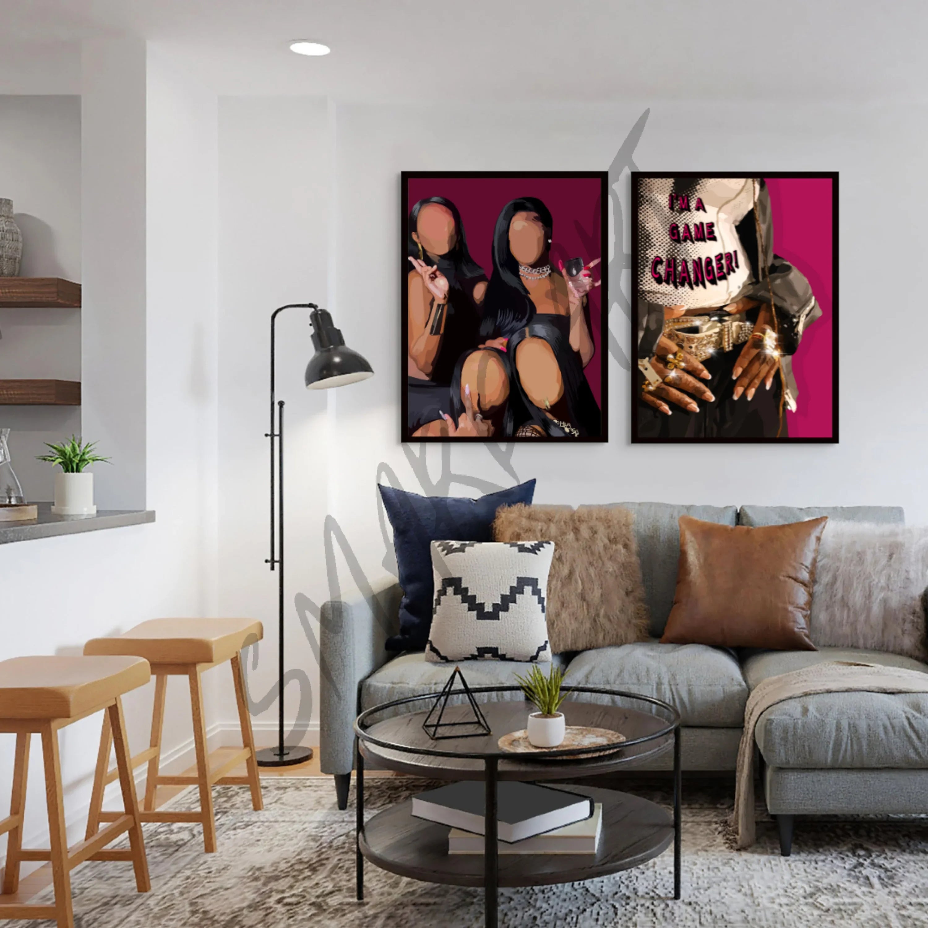Black Wall Art in Small Spaces: Maximizing Impact