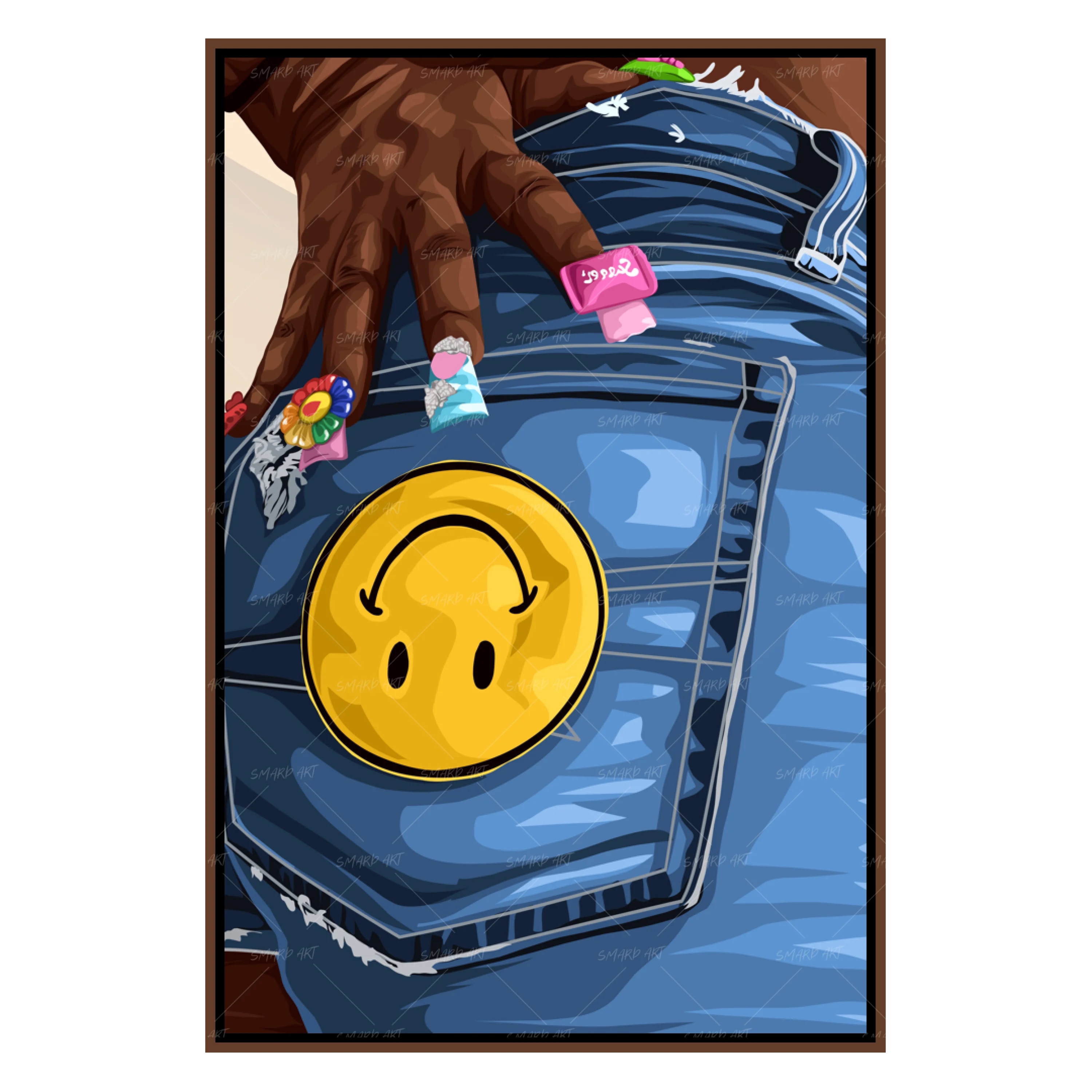 Smiley Jeans-Smard