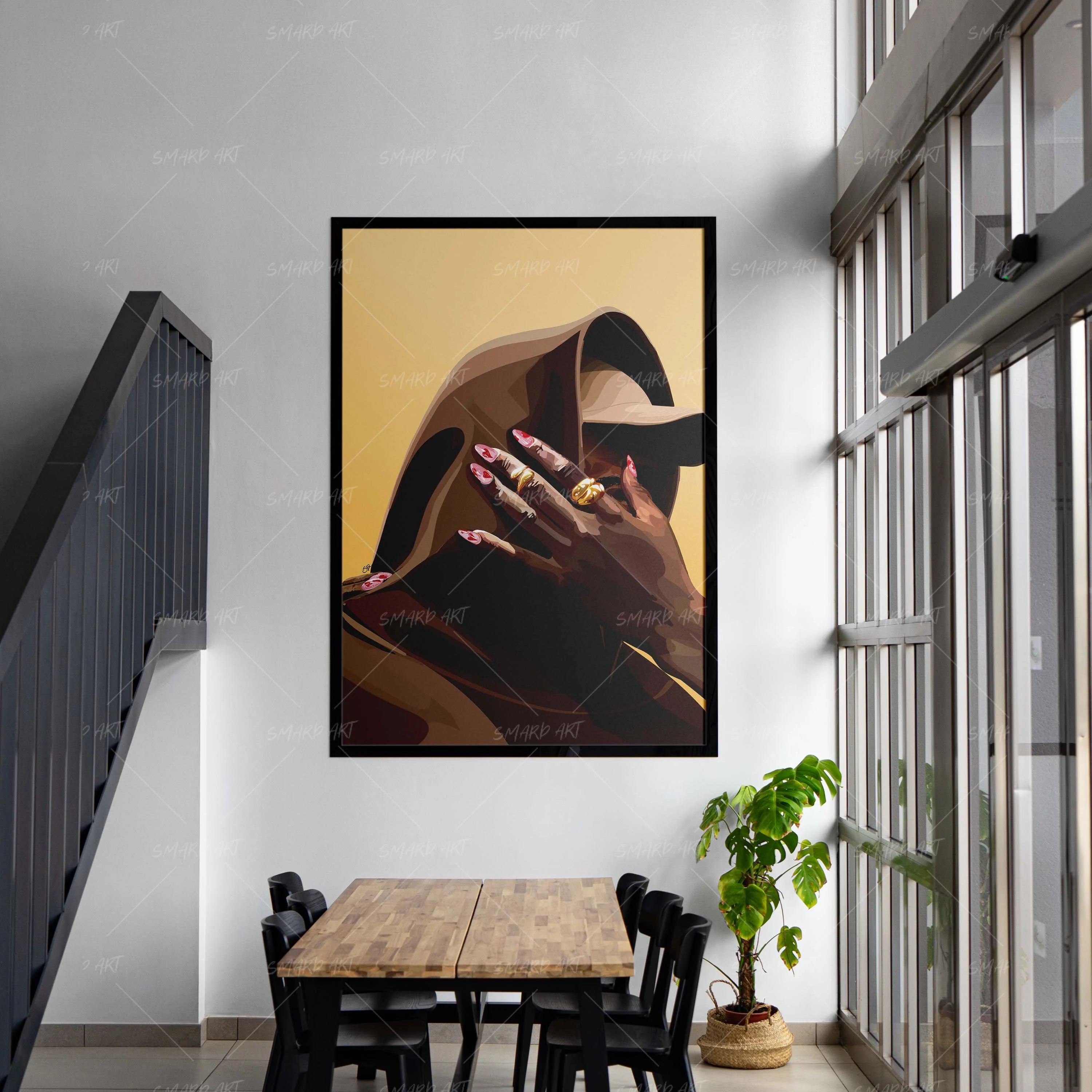 Built On Us-wall art print featuring decorative artistic design suitable for living rooms, offices, and schools by SmardArt. Elevate your space with Black wall art that speaks to culture, identity, and creativity. At Smard, we celebrate artistry made with melanin, bringing powerful and inspiring designs to life.