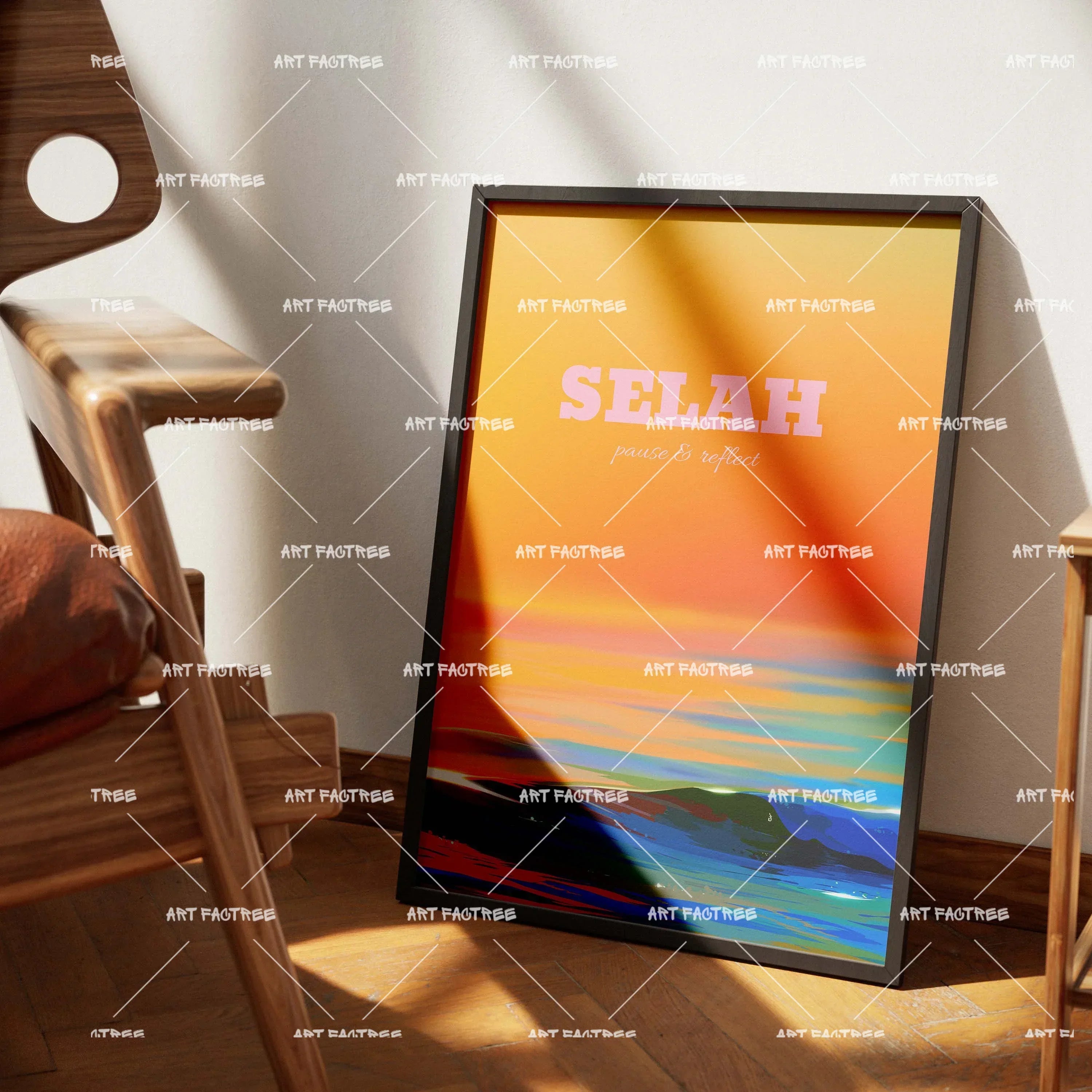 Selah (Smard X Anaya)-wall art print featuring decorative artistic design suitable for living rooms, offices, and schools by SmardArt. Elevate your space with Black wall art that speaks to culture, identity, and creativity. At Smard, we celebrate artistry made with melanin, bringing powerful and inspiring designs to life.