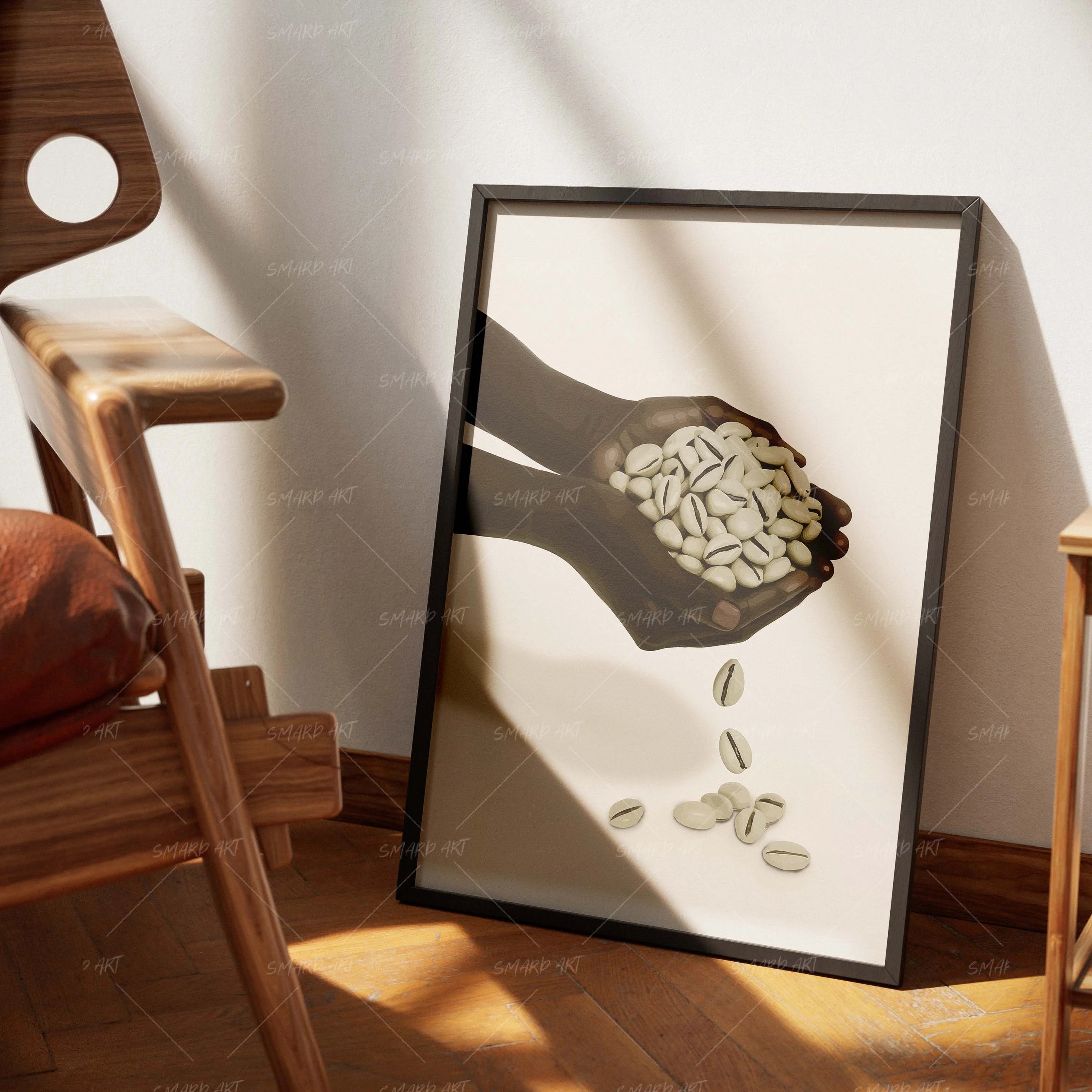 Shell Currency-wall art print featuring decorative artistic design suitable for living rooms, offices, and schools by SmardArt. Elevate your space with Black wall art that speaks to culture, identity, and creativity. At Smard, we celebrate artistry made with melanin, bringing powerful and inspiring designs to life.