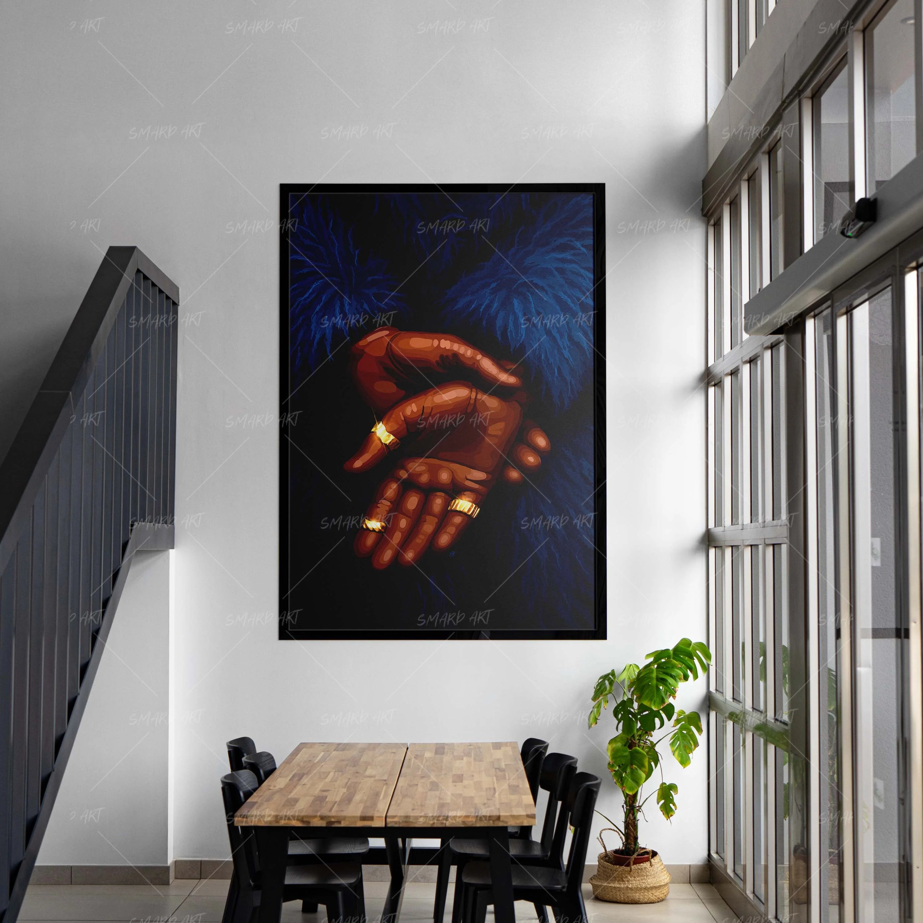 Fur Fit-wall art print featuring decorative artistic design suitable for living rooms, offices, and schools by SmardArt. Elevate your space with Black wall art that speaks to culture, identity, and creativity. At Smard, we celebrate artistry made with melanin, bringing powerful and inspiring designs to life.