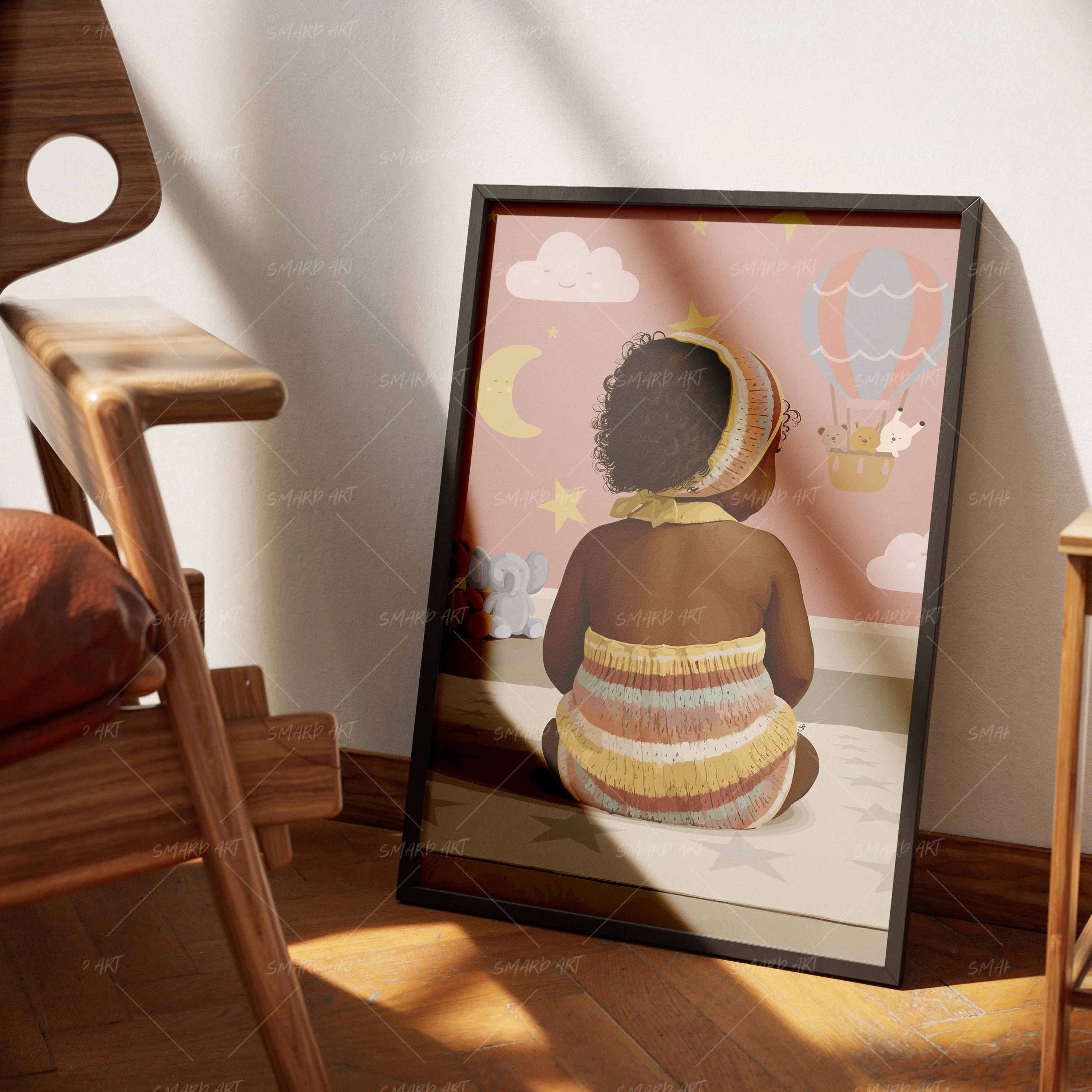 Sweet Bloom-wall art print featuring decorative artistic design suitable for living rooms, offices, and schools by SmardArt. Elevate your space with Black wall art that speaks to culture, identity, and creativity. At Smard, we celebrate artistry made with melanin, bringing powerful and inspiring designs to life.