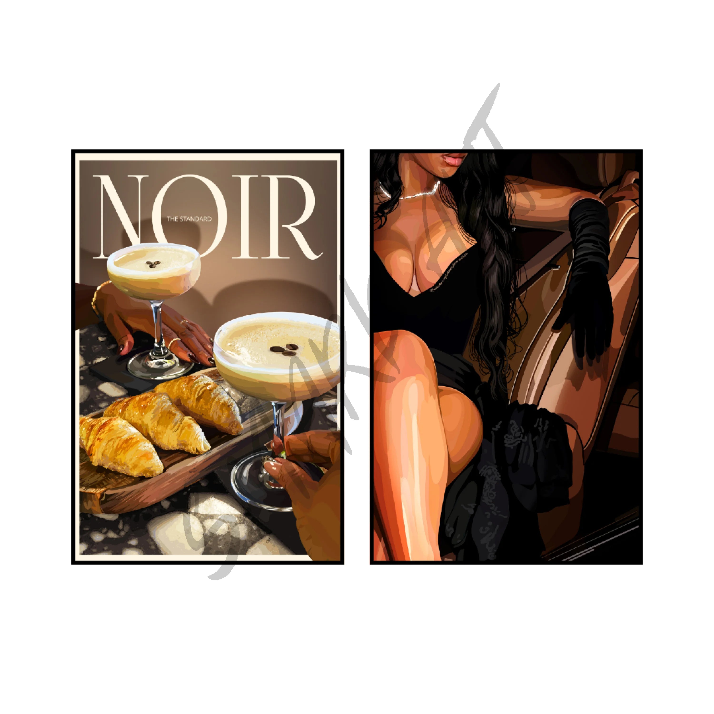 Art Print Bundle : Noir + Radiates Confidence