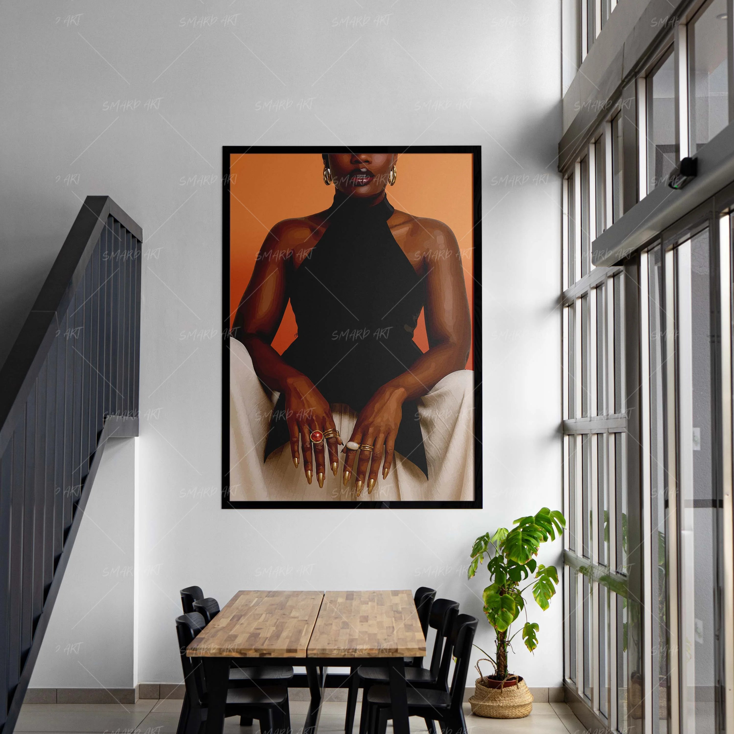 Class Act-wall art print featuring decorative artistic design suitable for living rooms, offices, and schools by SmardArt. Elevate your space with Black wall art that speaks to culture, identity, and creativity. At Smard, we celebrate artistry made with melanin, bringing powerful and inspiring designs to life.