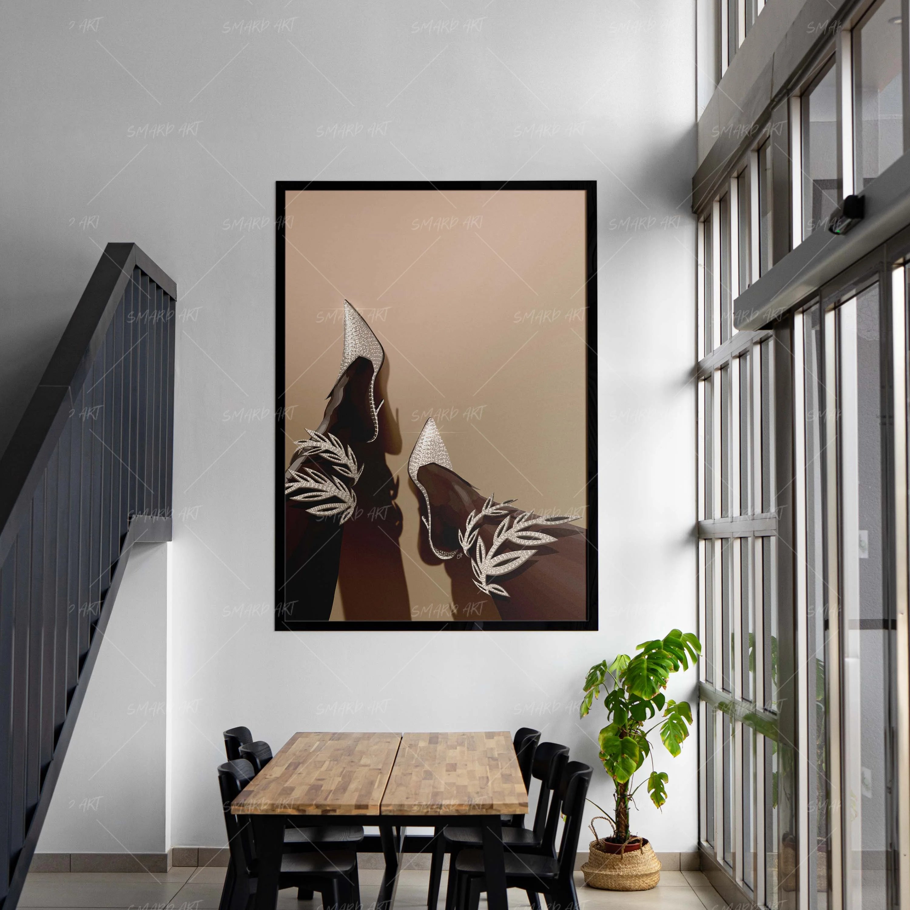 Diamond Stance-wall art print featuring decorative artistic design suitable for living rooms, offices, and schools by SmardArt. Elevate your space with Black wall art that speaks to culture, identity, and creativity. At Smard, we celebrate artistry made with melanin, bringing powerful and inspiring designs to life.