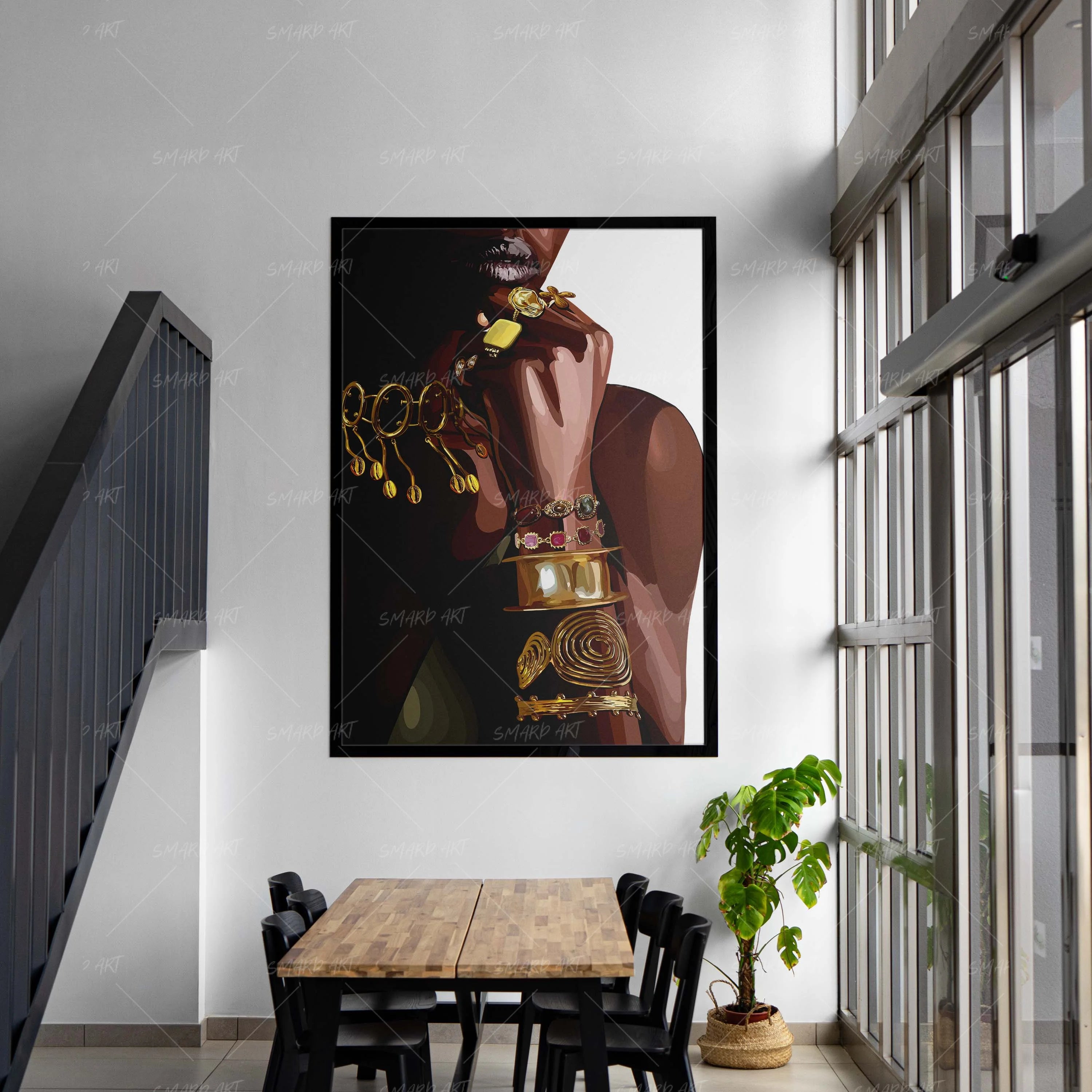 Weight Of Royalty-wall art print featuring decorative artistic design suitable for living rooms, offices, and schools by SmardArt. Elevate your space with Black wall art that speaks to culture, identity, and creativity. At Smard, we celebrate artistry made with melanin, bringing powerful and inspiring designs to life.