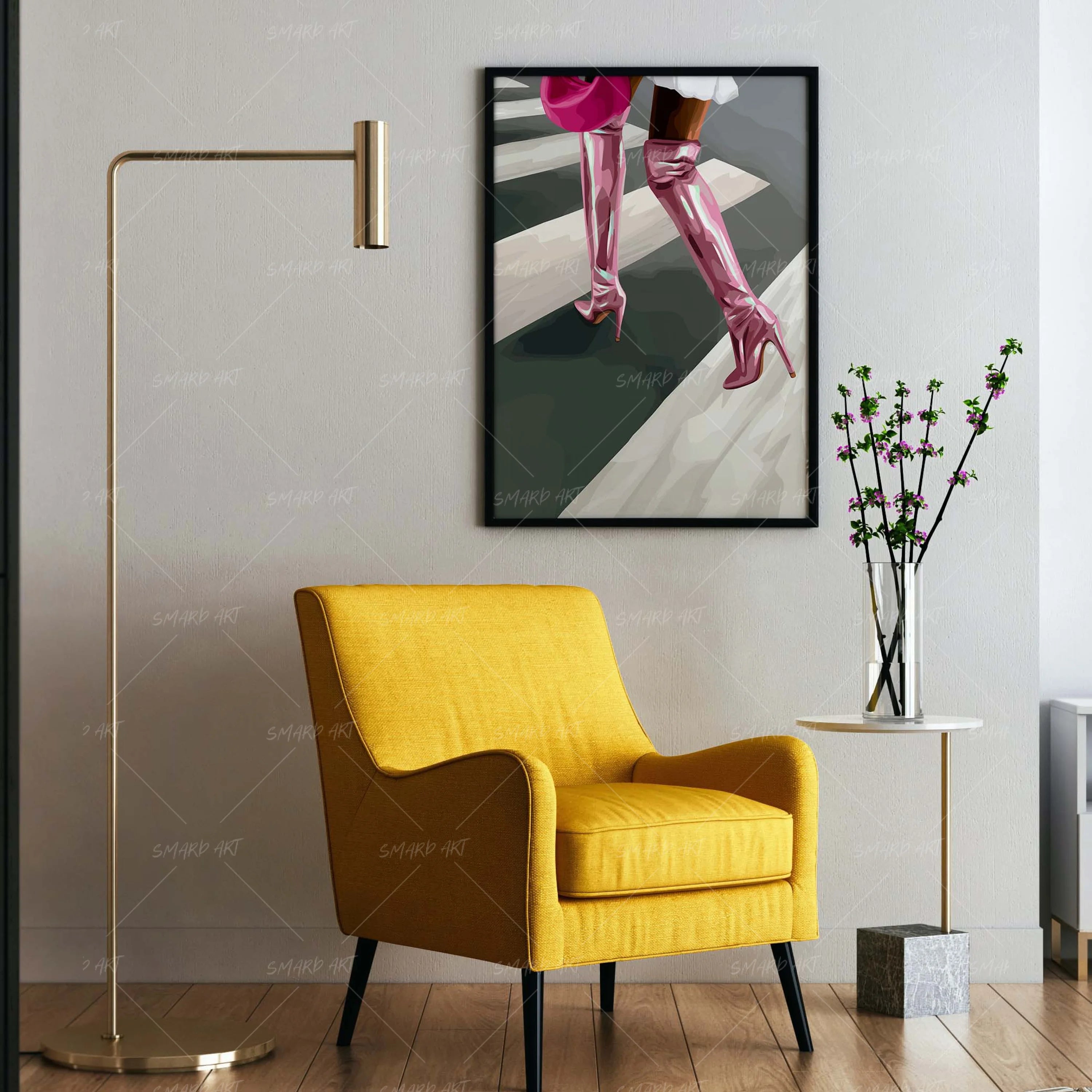 Her Lane-wall art print featuring decorative artistic design suitable for living rooms, offices, and schools by SmardArt. Elevate your space with Black wall art that speaks to culture, identity, and creativity. At Smard, we celebrate artistry made with melanin, bringing powerful and inspiring designs to life.