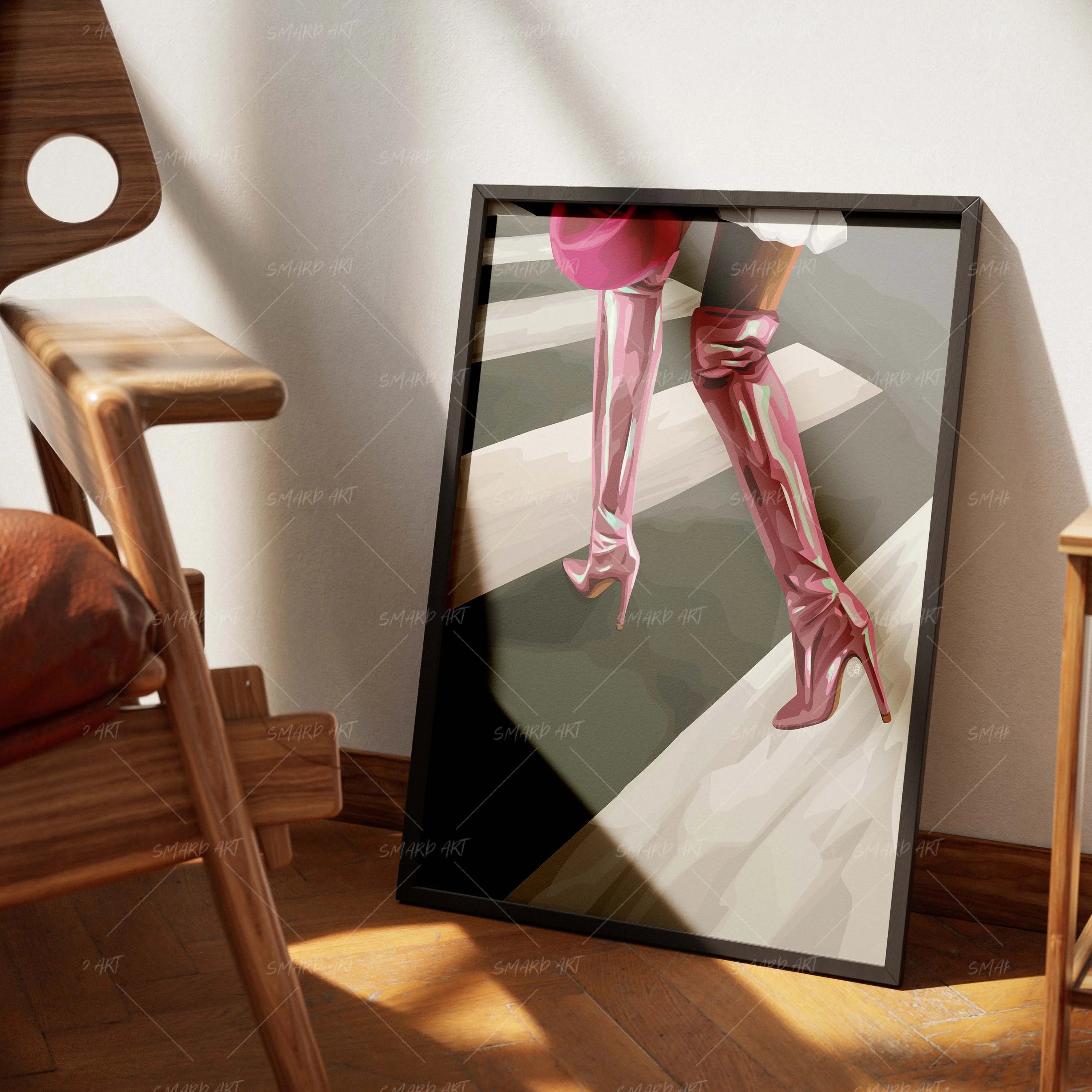 Her Lane-wall art print featuring decorative artistic design suitable for living rooms, offices, and schools by SmardArt. Elevate your space with Black wall art that speaks to culture, identity, and creativity. At Smard, we celebrate artistry made with melanin, bringing powerful and inspiring designs to life.