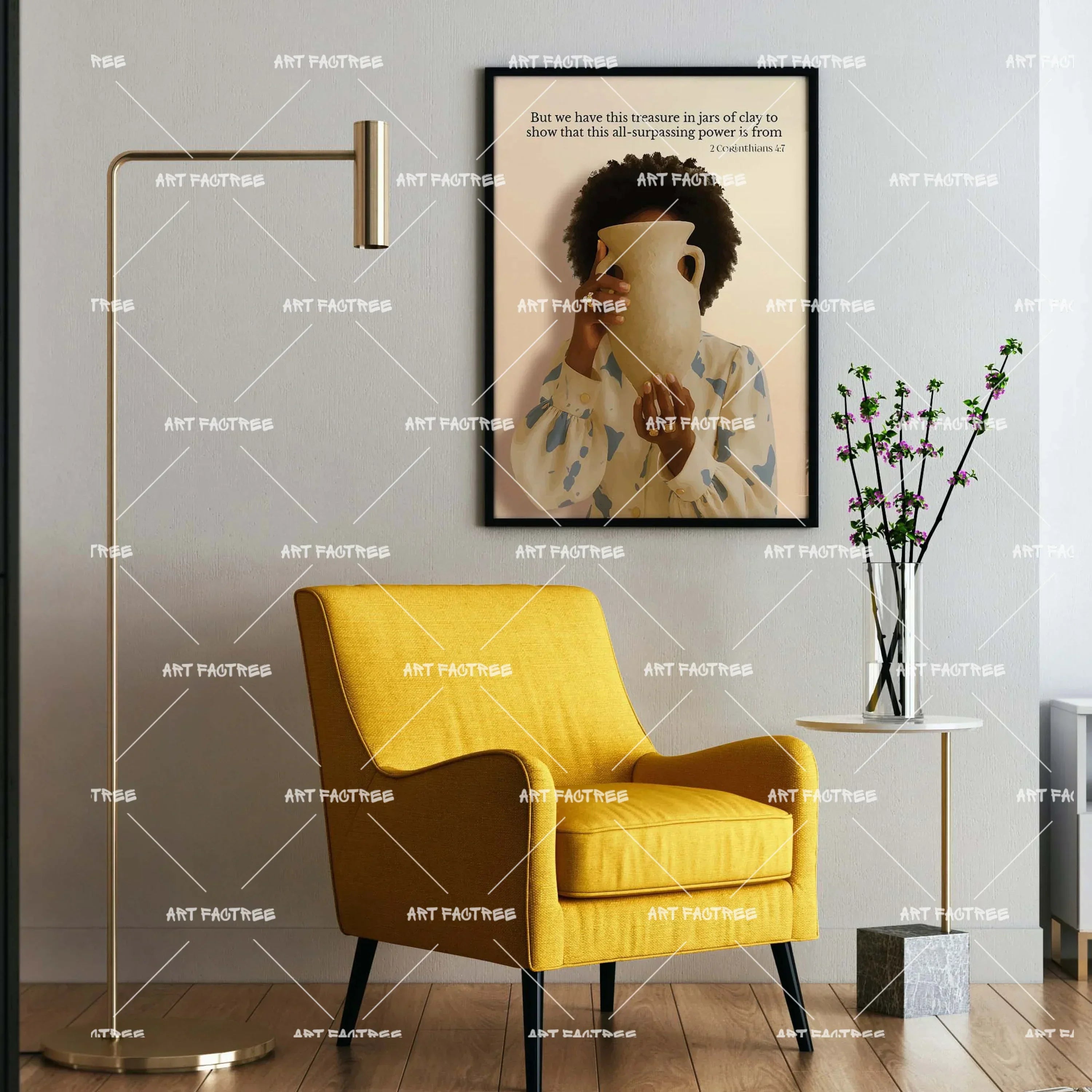 II Corinthians 47 (Smard X Anaya)-wall art print featuring decorative artistic design suitable for living rooms, offices, and schools by SmardArt. Elevate your space with Black wall art that speaks to culture, identity, and creativity. At Smard, we celebrate artistry made with melanin, bringing powerful and inspiring designs to life.