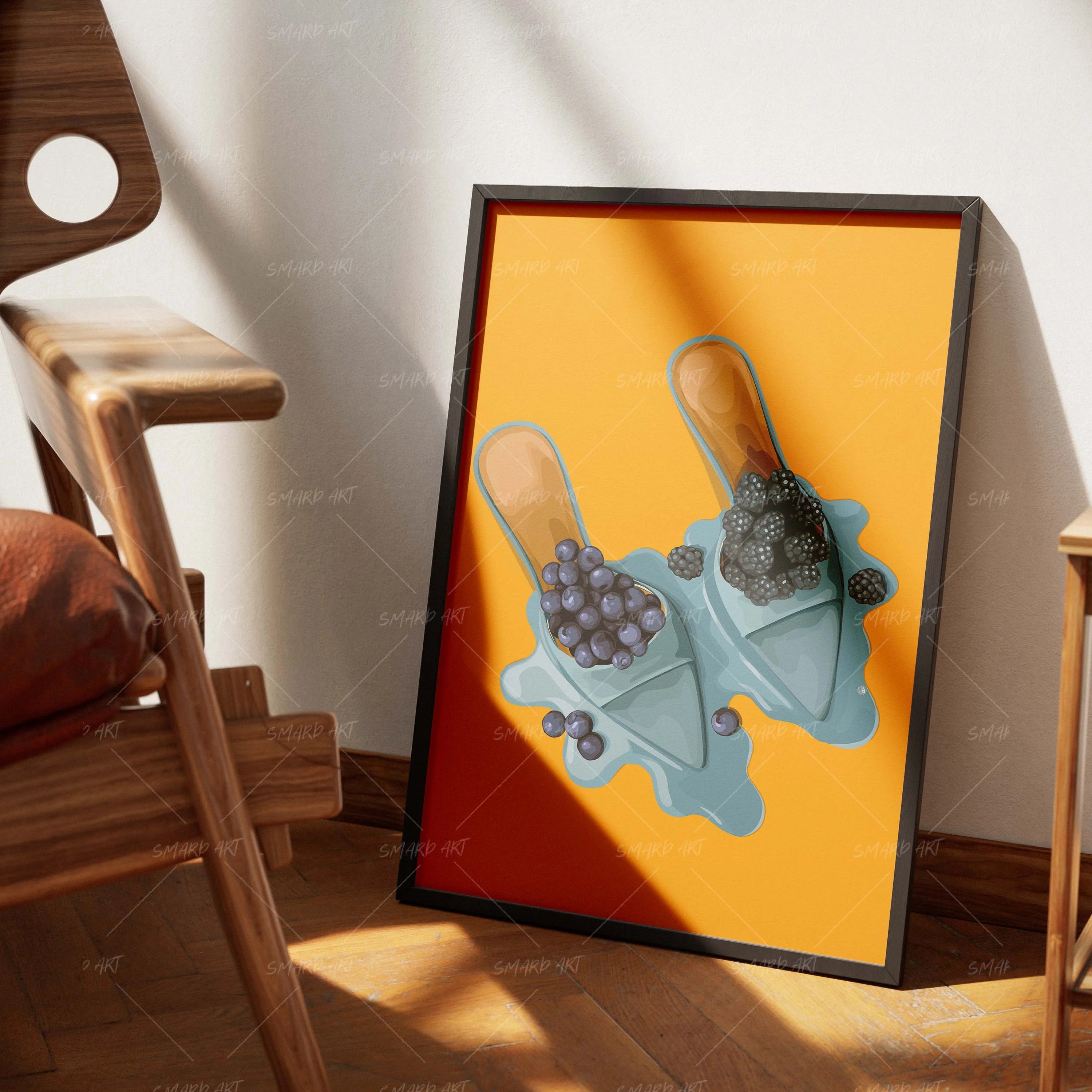 Juicy Steps-wall art print featuring decorative artistic design suitable for living rooms, offices, and schools by SmardArt. Elevate your space with Black wall art that speaks to culture, identity, and creativity. At Smard, we celebrate artistry made with melanin, bringing powerful and inspiring designs to life.