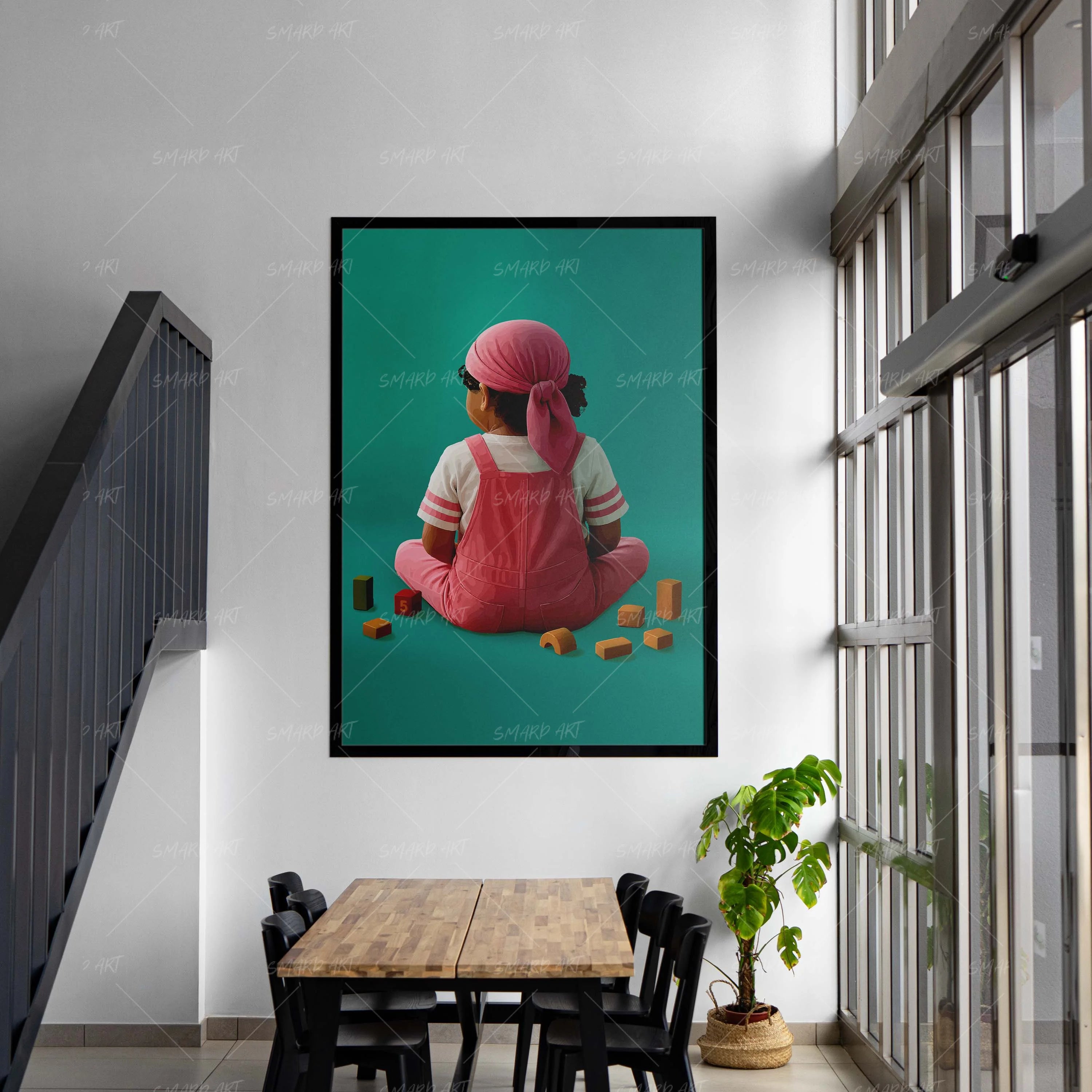 Kiddin In Style-wall art print featuring decorative artistic design suitable for living rooms, offices, and schools by SmardArt. Elevate your space with Black wall art that speaks to culture, identity, and creativity. At Smard, we celebrate artistry made with melanin, bringing powerful and inspiring designs to life.
