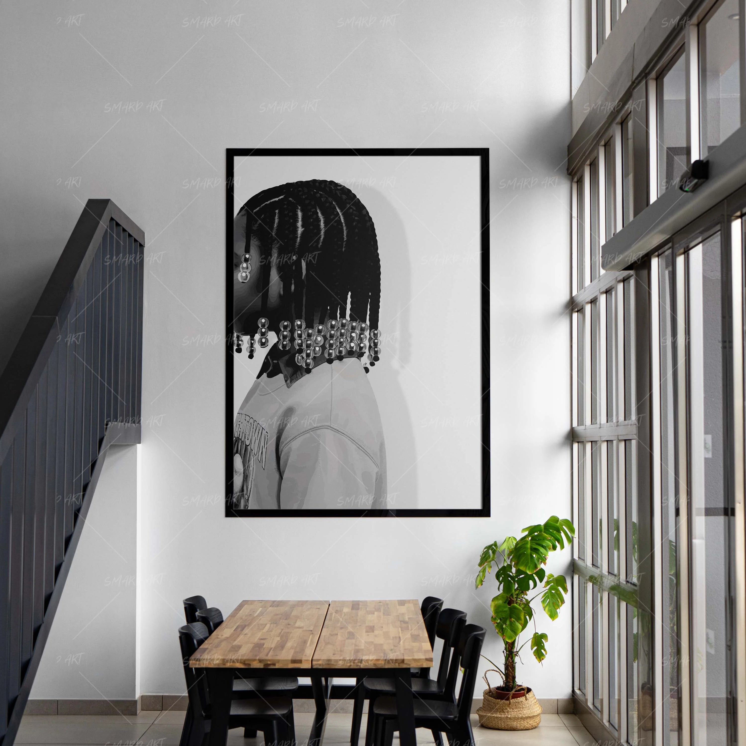 Lil Drip-wall art print featuring decorative artistic design suitable for living rooms, offices, and schools by SmardArt. Elevate your space with Black wall art that speaks to culture, identity, and creativity. At Smard, we celebrate artistry made with melanin, bringing powerful and inspiring designs to life.