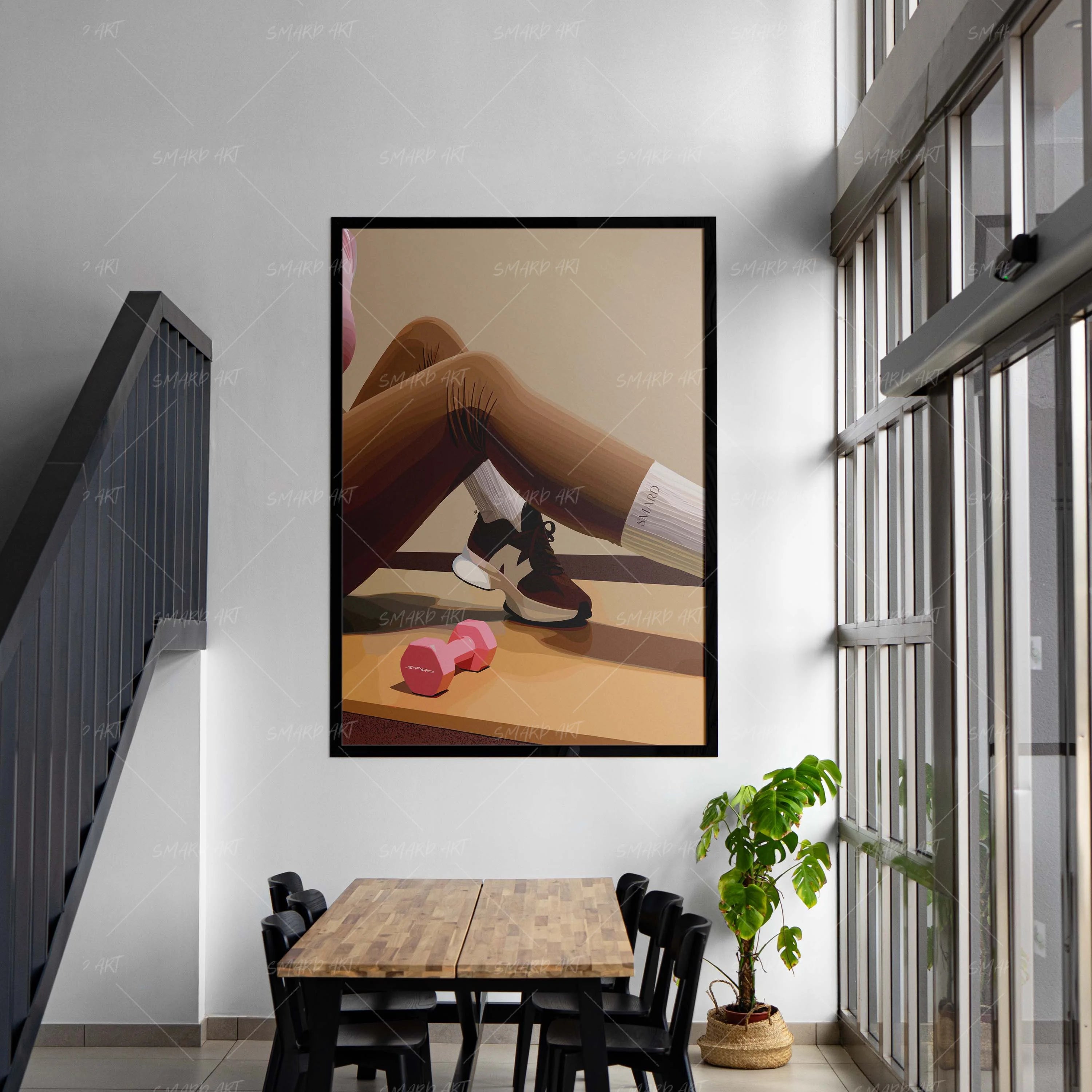 Toned-wall art print featuring decorative artistic design suitable for living rooms, offices, and schools by SmardArt. Elevate your space with Black wall art that speaks to culture, identity, and creativity. At Smard, we celebrate artistry made with melanin, bringing powerful and inspiring designs to life.
