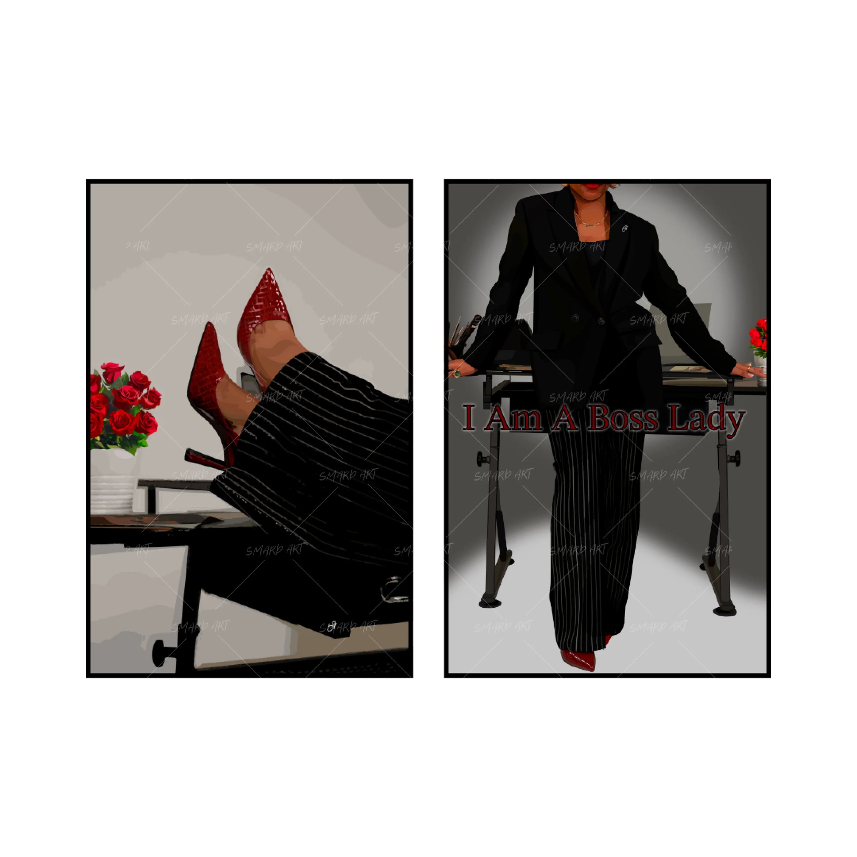 Art Print Bundle : The Office Lady + I Am A Boss Lady