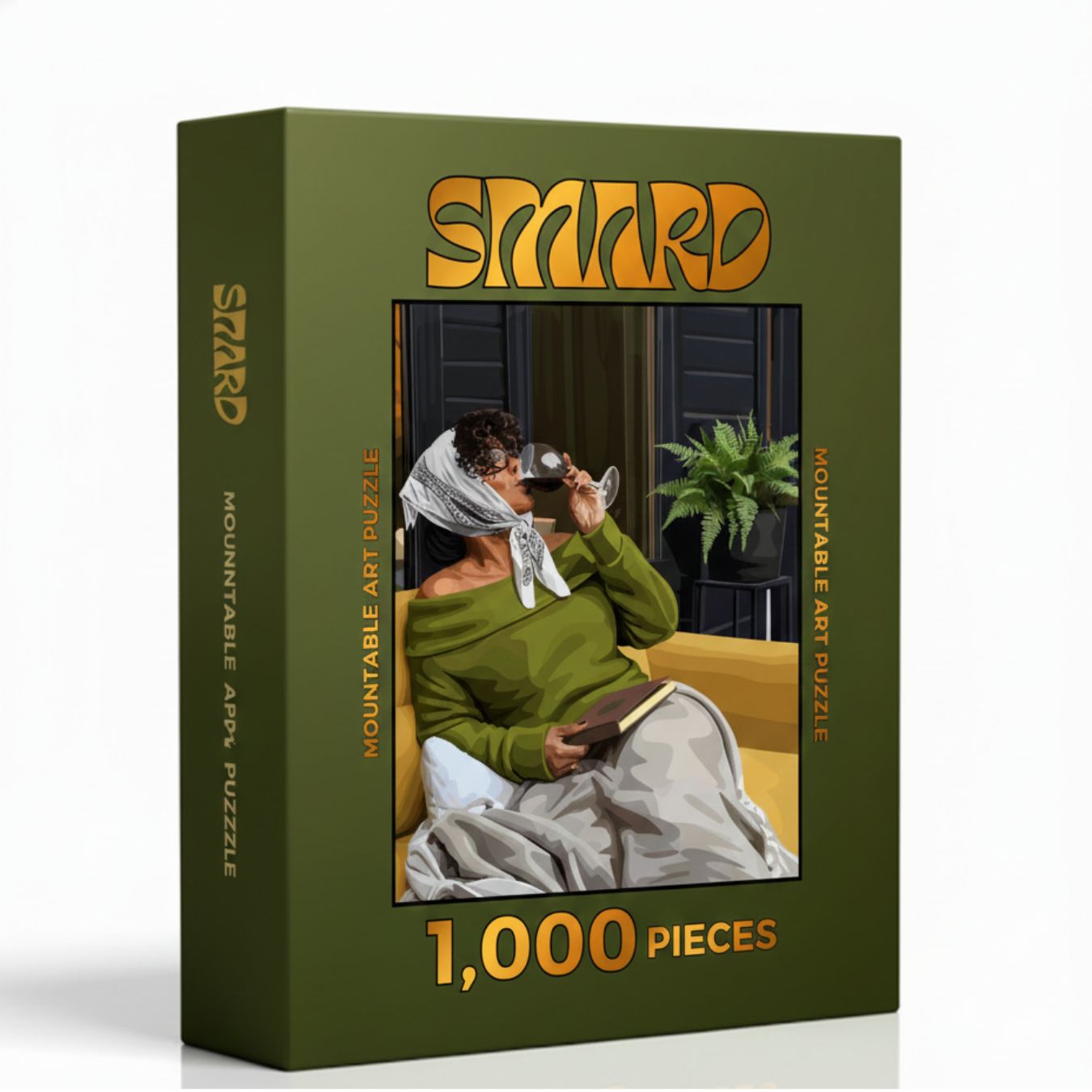 Gentle Morning Puzzle-wall art print featuring decorative artistic design suitable for living rooms, offices, and schools by SmardArt