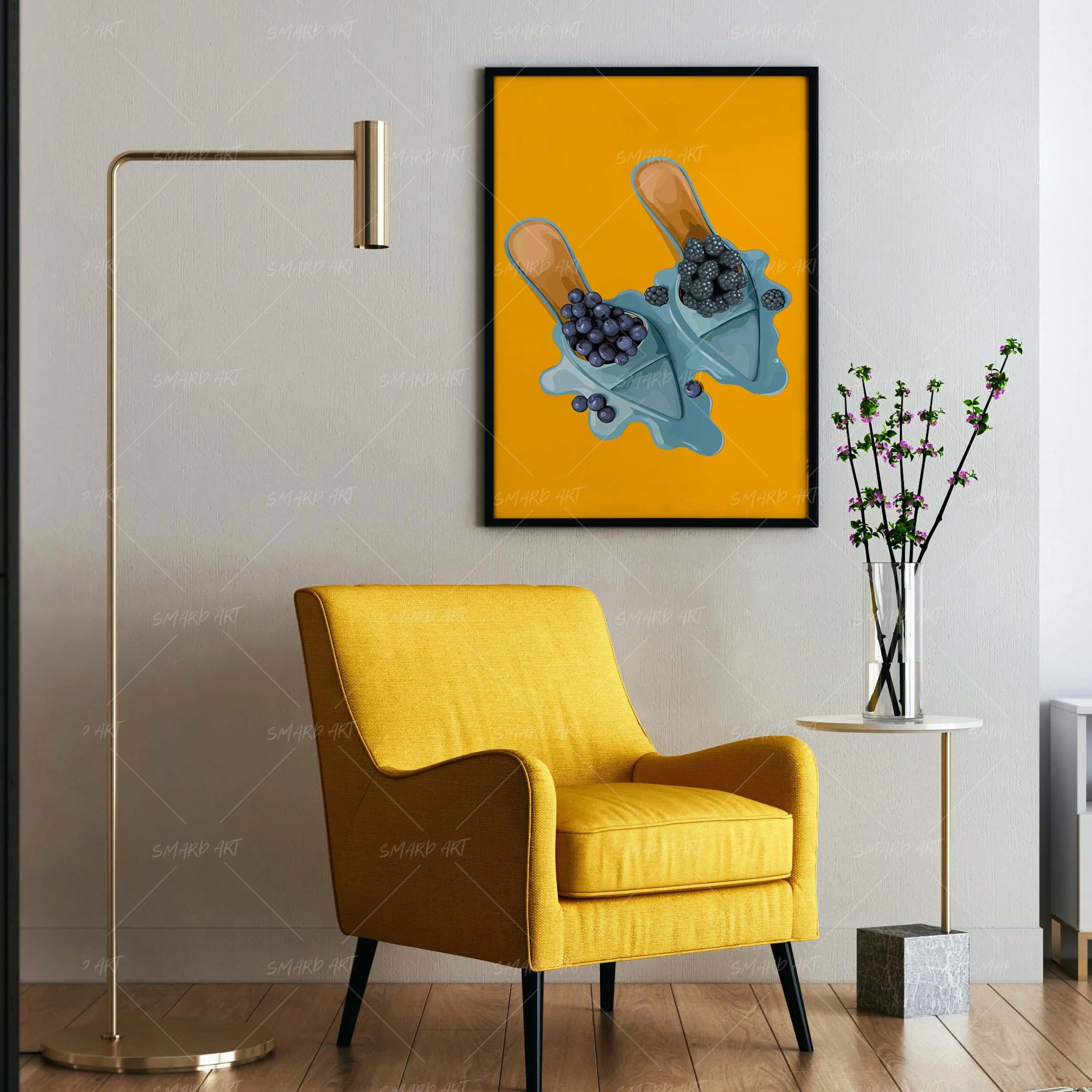 Juicy Steps-wall art print featuring decorative artistic design suitable for living rooms, offices, and schools by SmardArt. Elevate your space with Black wall art that speaks to culture, identity, and creativity. At Smard, we celebrate artistry made with melanin, bringing powerful and inspiring designs to life.