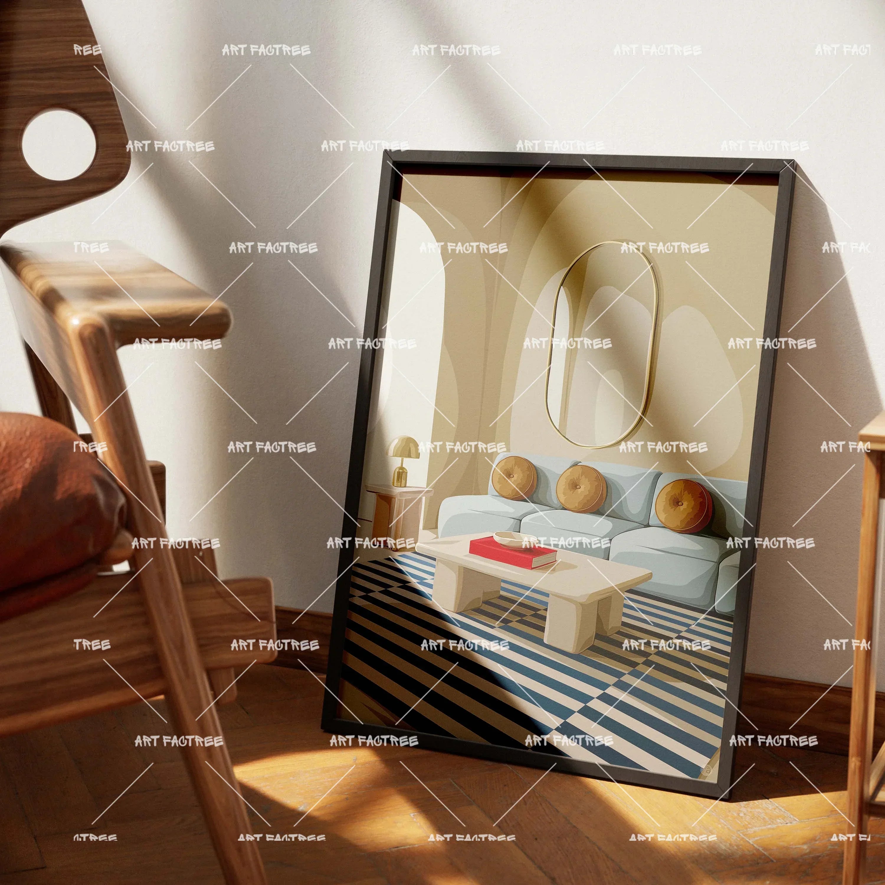 Soft Setting (Smard X Anaya)-wall art print featuring decorative artistic design suitable for living rooms, offices, and schools by SmardArt. Elevate your space with Black wall art that speaks to culture, identity, and creativity. At Smard, we celebrate artistry made with melanin, bringing powerful and inspiring designs to life.