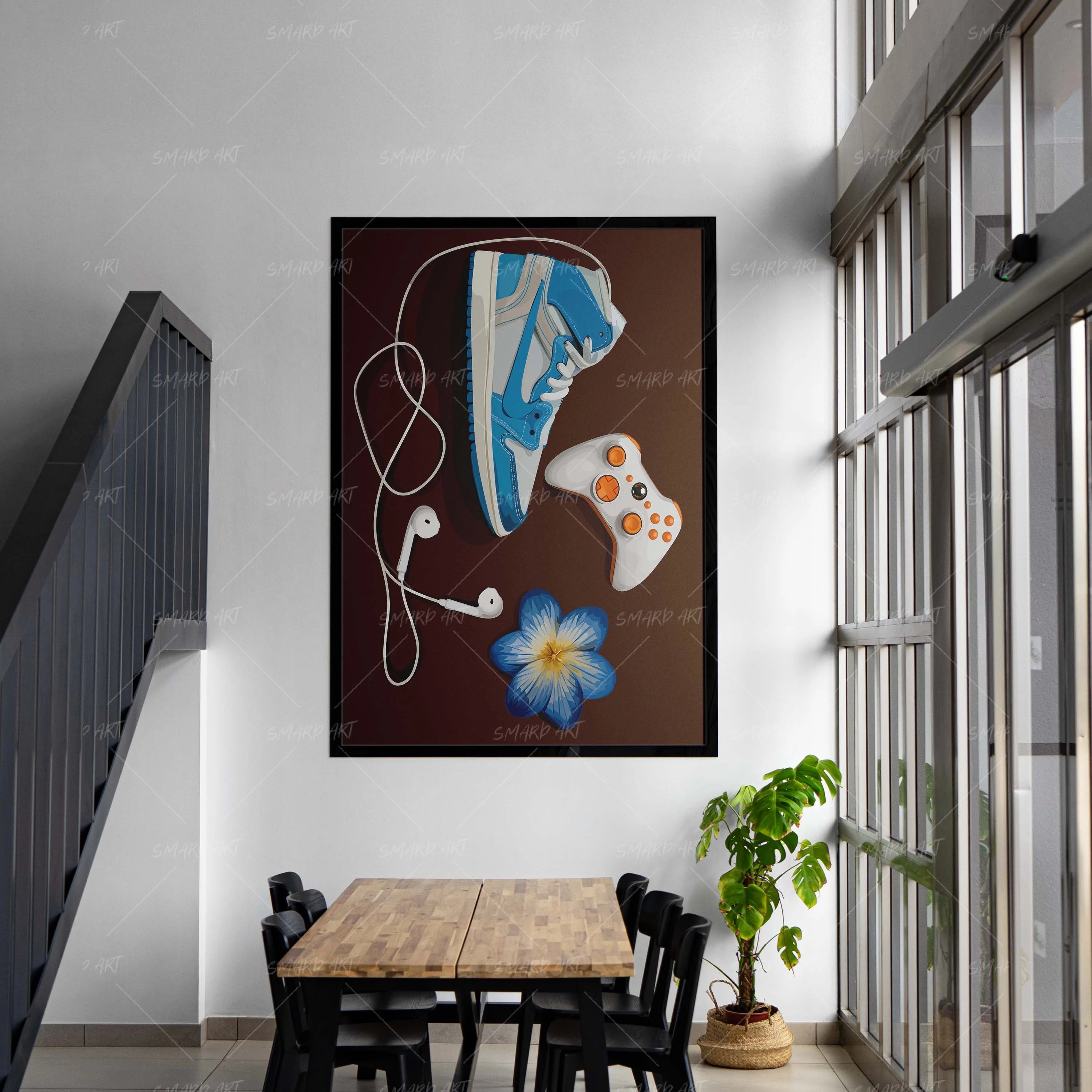 Still Playing-wall art print featuring decorative artistic design suitable for living rooms, offices, and schools by SmardArt. Elevate your space with Black wall art that speaks to culture, identity, and creativity. At Smard, we celebrate artistry made with melanin, bringing powerful and inspiring designs to life.