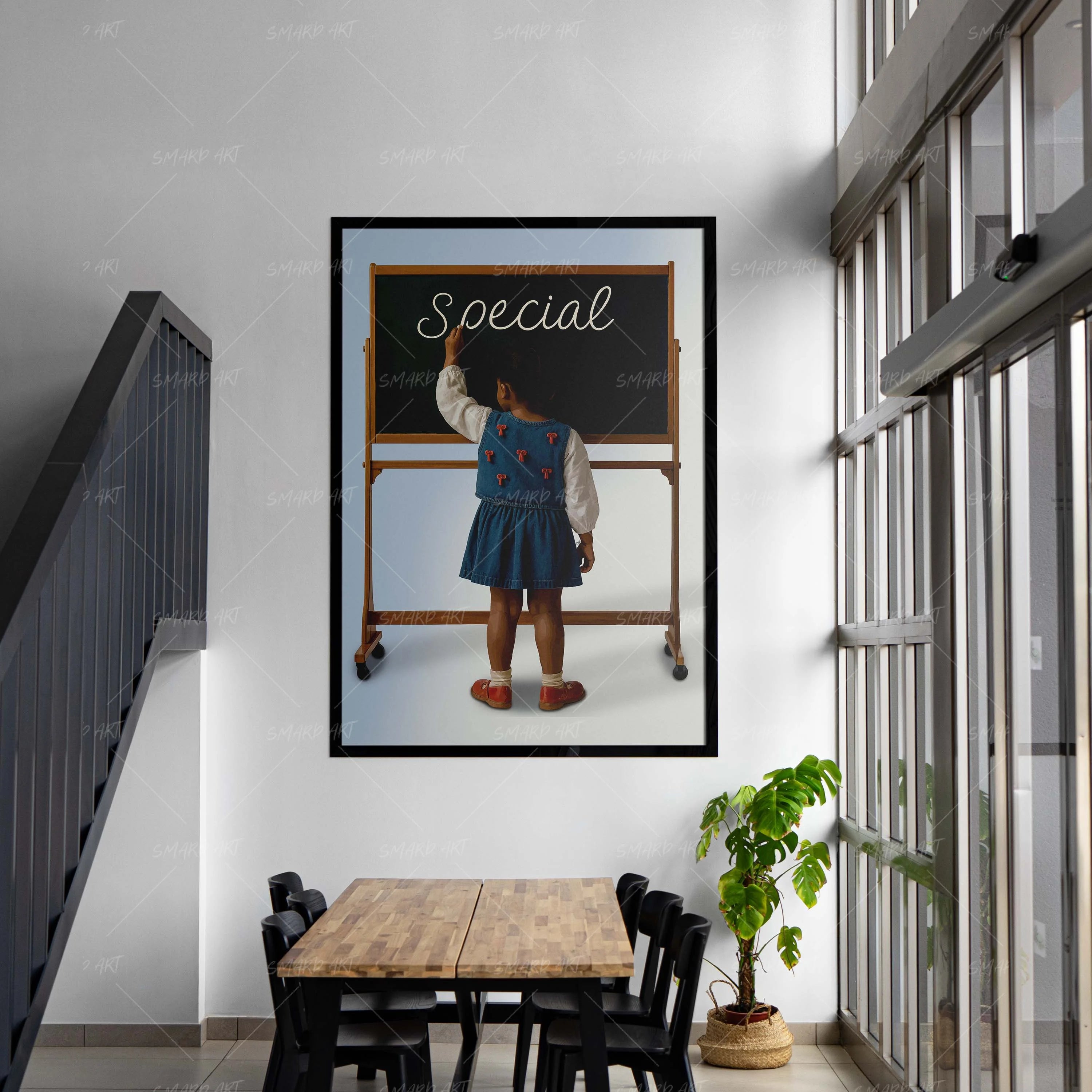The Chalk Truth-wall art print featuring decorative artistic design suitable for living rooms, offices, and schools by SmardArt. Elevate your space with Black wall art that speaks to culture, identity, and creativity. At Smard, we celebrate artistry made with melanin, bringing powerful and inspiring designs to life.