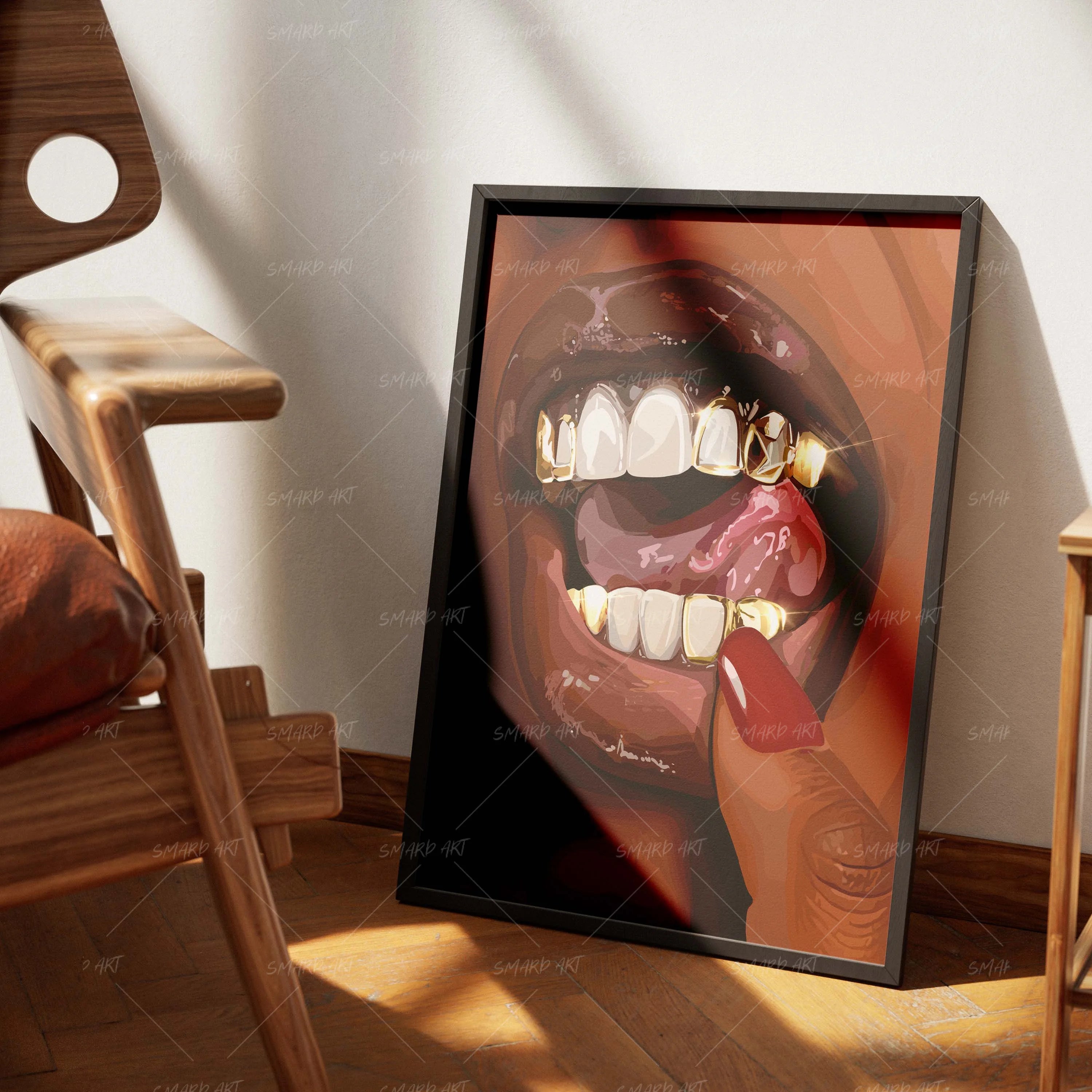 Gold Standard-wall art print featuring decorative artistic design suitable for living rooms, offices, and schools by SmardArt. Elevate your space with Black wall art that speaks to culture, identity, and creativity. At Smard, we celebrate artistry made with melanin, bringing powerful and inspiring designs to life.