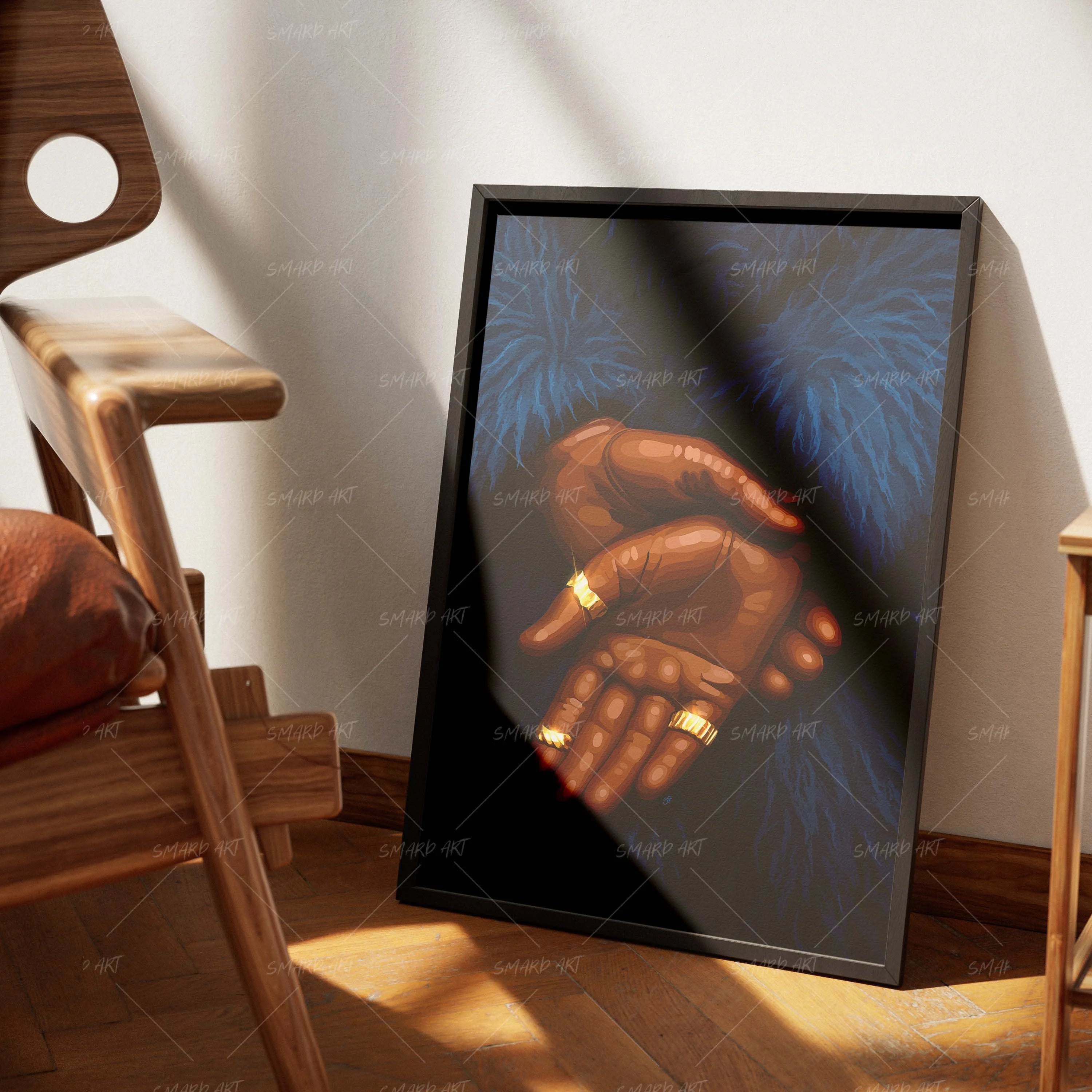 Fur Fit-wall art print featuring decorative artistic design suitable for living rooms, offices, and schools by SmardArt. Elevate your space with Black wall art that speaks to culture, identity, and creativity. At Smard, we celebrate artistry made with melanin, bringing powerful and inspiring designs to life.
