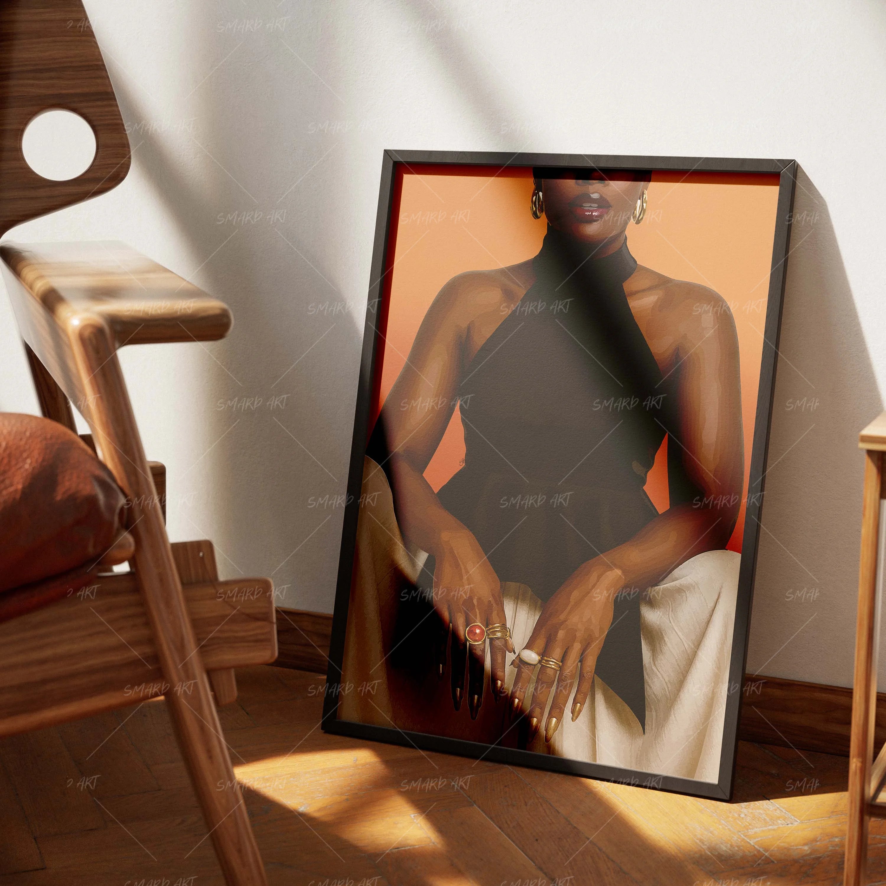 Class Act-wall art print featuring decorative artistic design suitable for living rooms, offices, and schools by SmardArt. Elevate your space with Black wall art that speaks to culture, identity, and creativity. At Smard, we celebrate artistry made with melanin, bringing powerful and inspiring designs to life.