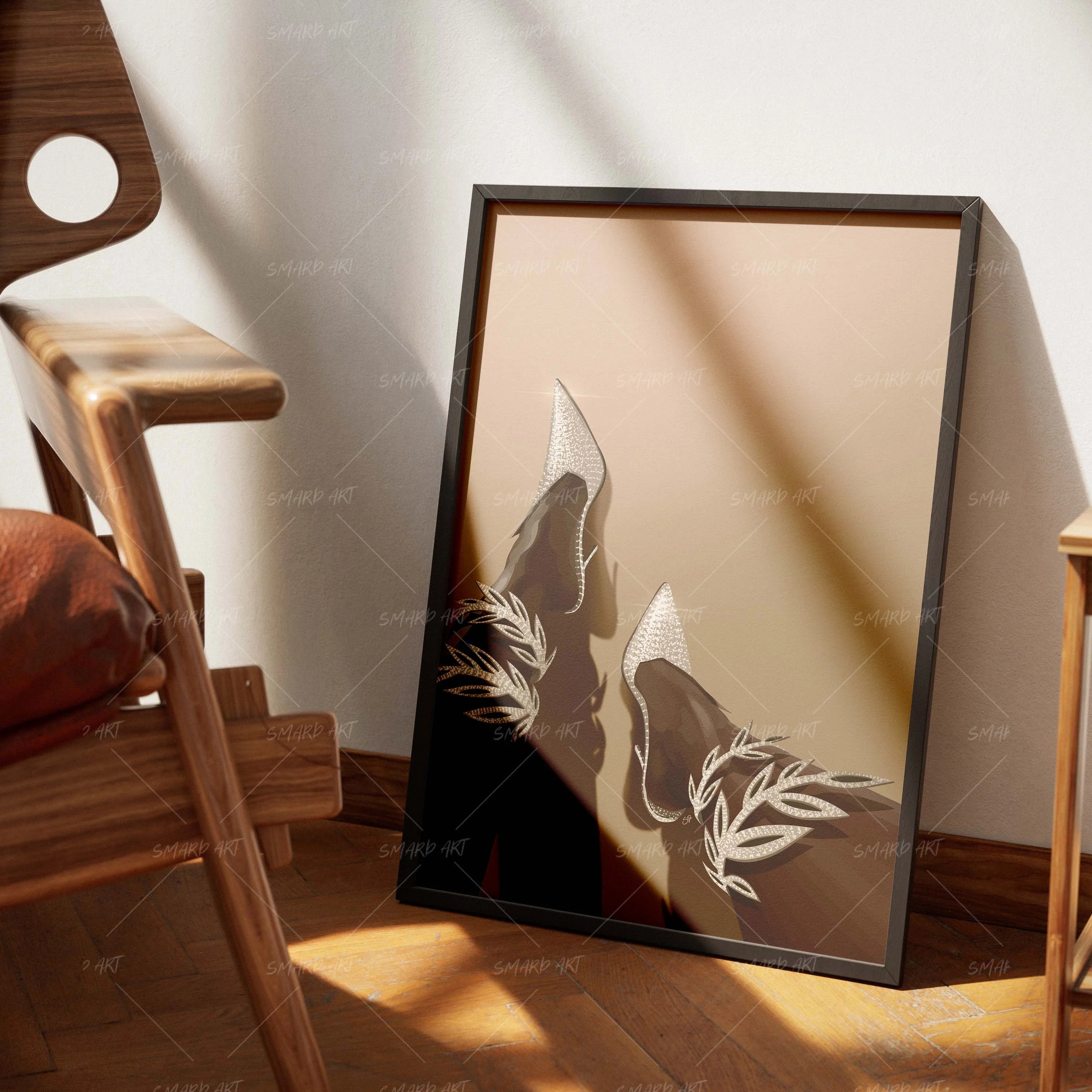 Diamond Stance-wall art print featuring decorative artistic design suitable for living rooms, offices, and schools by SmardArt. Elevate your space with Black wall art that speaks to culture, identity, and creativity. At Smard, we celebrate artistry made with melanin, bringing powerful and inspiring designs to life.