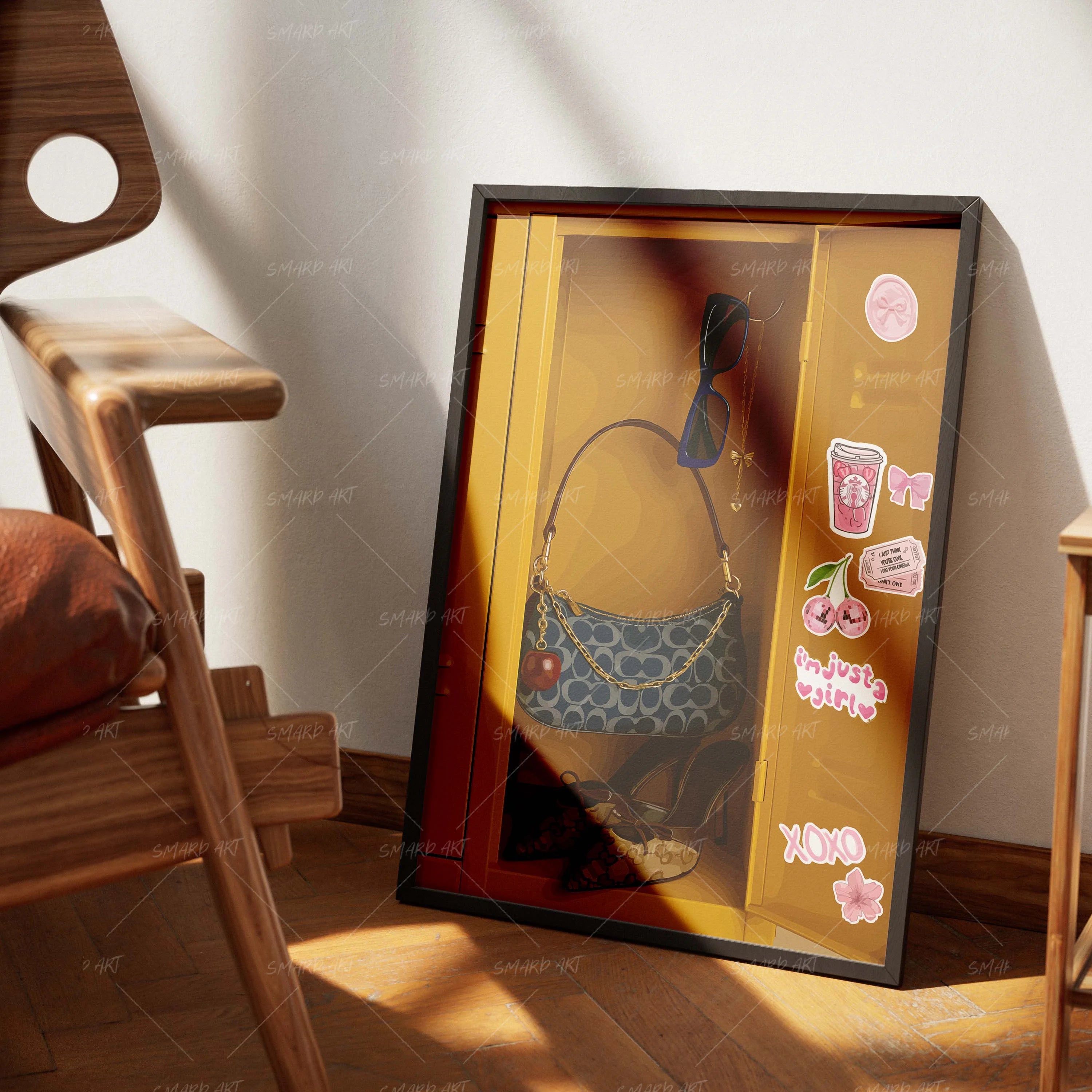 Locker Room Queen-wall art print featuring decorative artistic design suitable for living rooms, offices, and schools by SmardArt. Elevate your space with Black wall art that speaks to culture, identity, and creativity. At Smard, we celebrate artistry made with melanin, bringing powerful and inspiring designs to life.