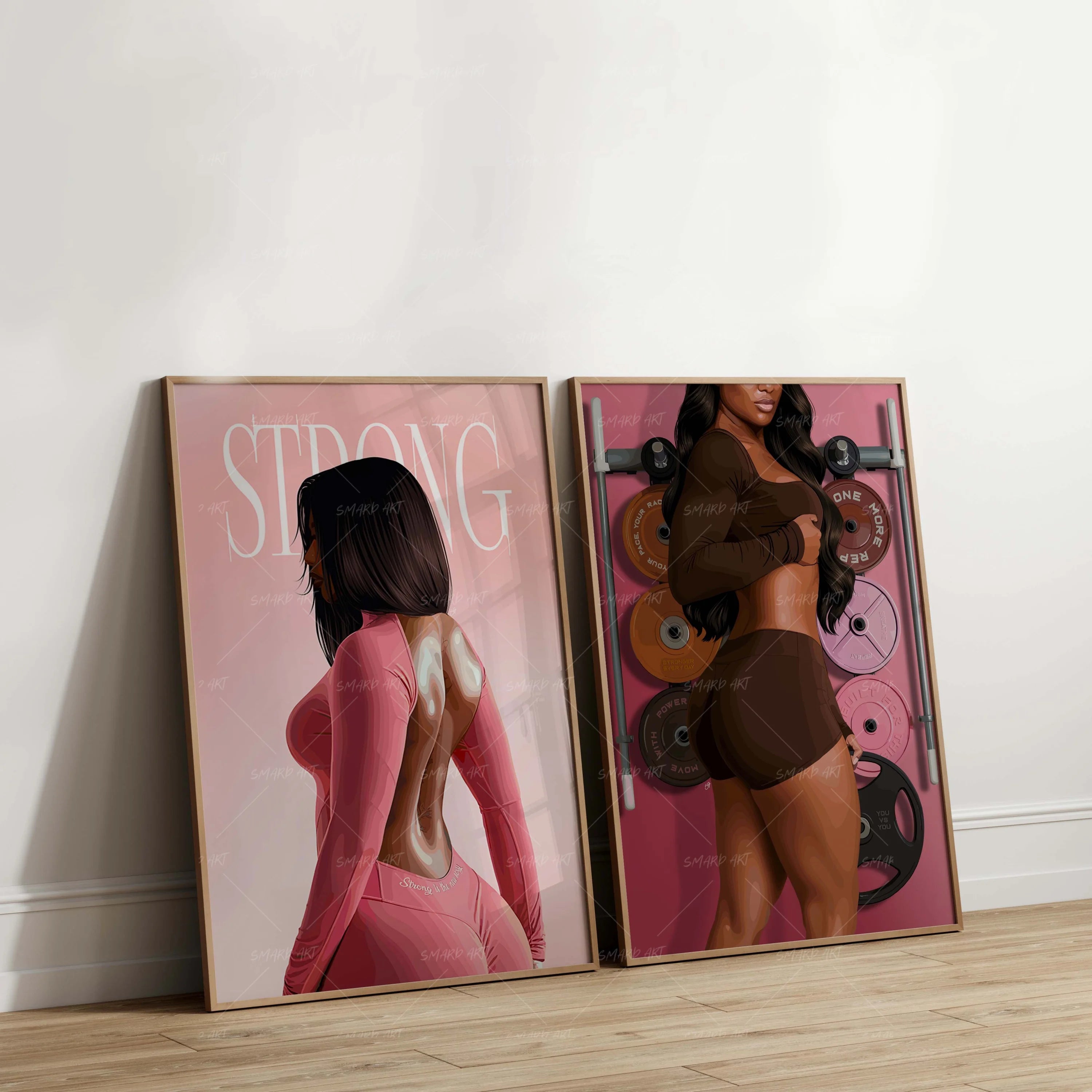 Art Print Bundle : Strong Is The New Sexy + You Vs You Pink