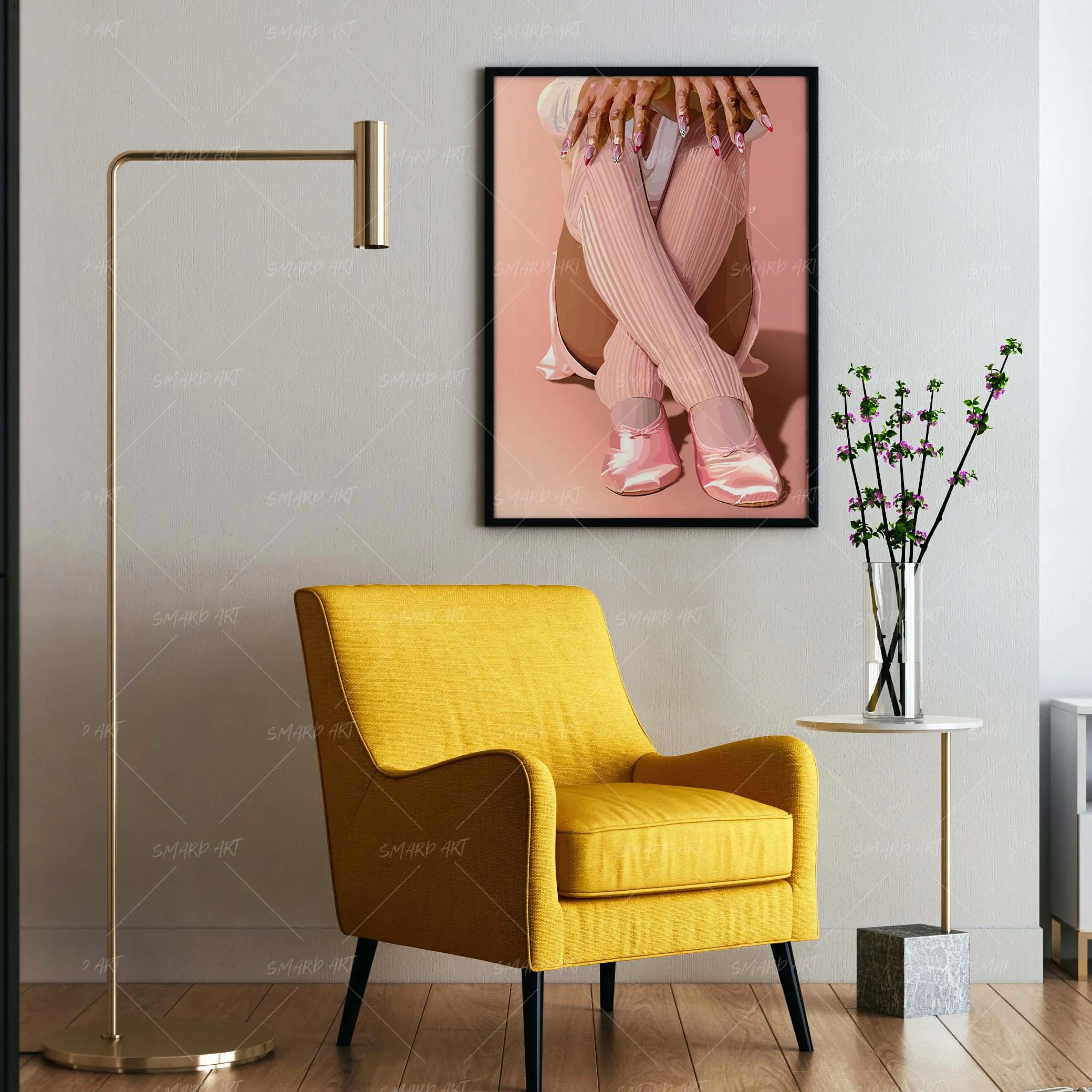 Glamify-wall art print featuring decorative artistic design suitable for living rooms, offices, and schools by SmardArt. Elevate your space with Black wall art that speaks to culture, identity, and creativity. At Smard, we celebrate artistry made with melanin, bringing powerful and inspiring designs to life.