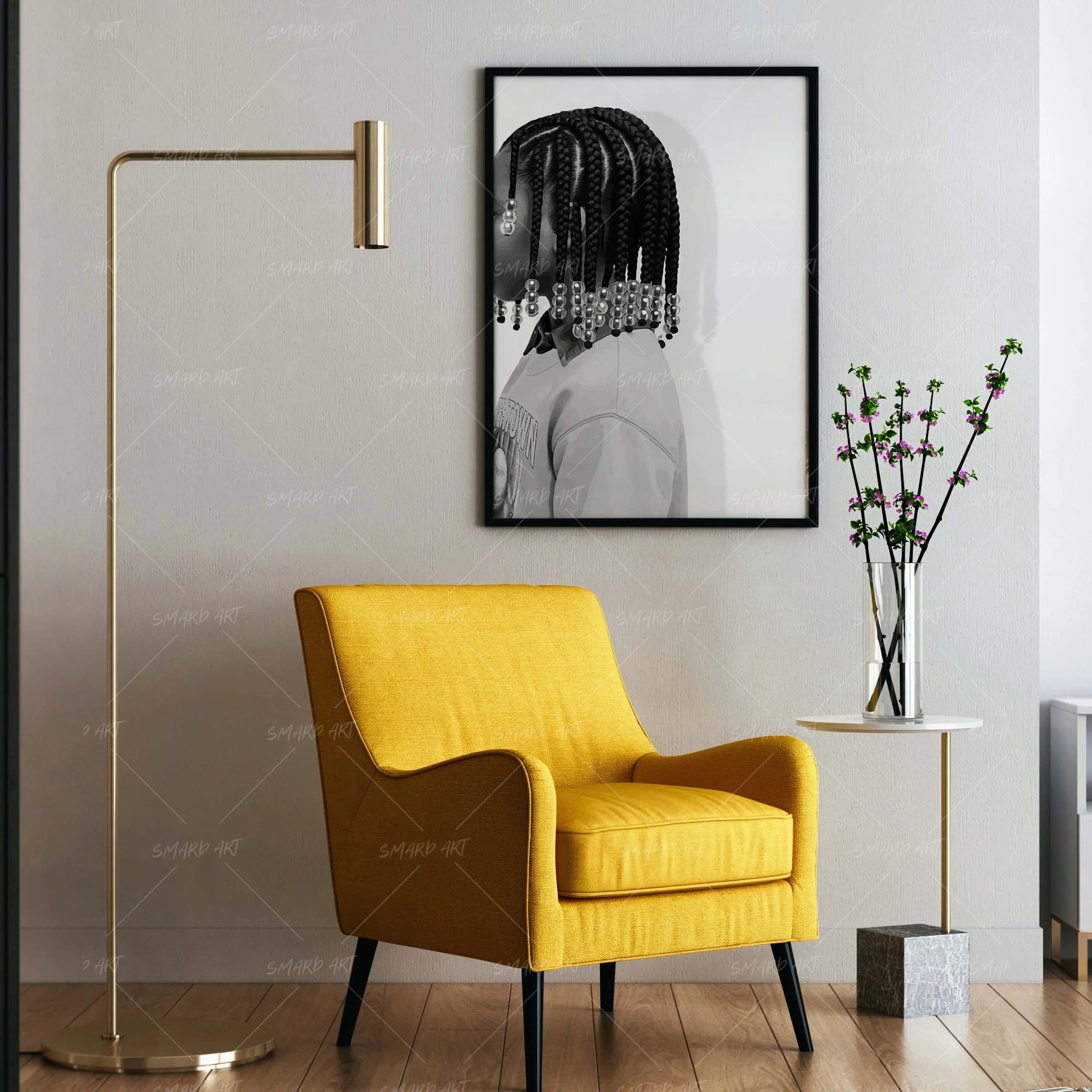 Lil Drip-wall art print featuring decorative artistic design suitable for living rooms, offices, and schools by SmardArt. Elevate your space with Black wall art that speaks to culture, identity, and creativity. At Smard, we celebrate artistry made with melanin, bringing powerful and inspiring designs to life.