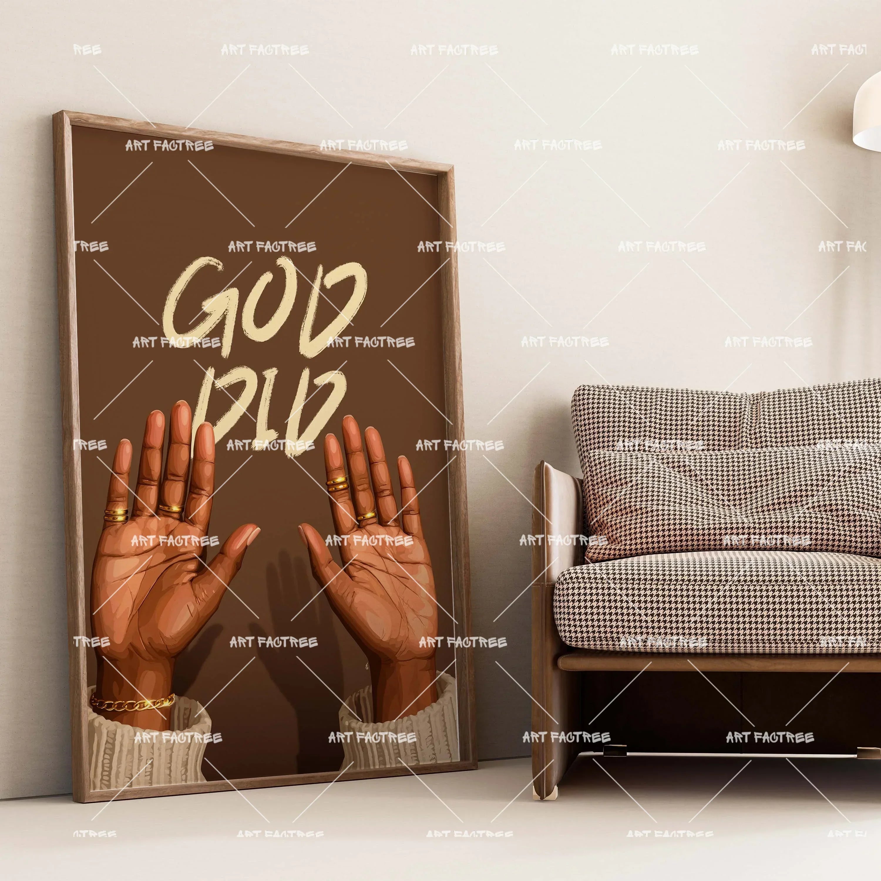 God Did (Smard X Anaya)-wall art print featuring decorative artistic design suitable for living rooms, offices, and schools by SmardArt. Elevate your space with Black wall art that speaks to culture, identity, and creativity. At Smard, we celebrate artistry made with melanin, bringing powerful and inspiring designs to life.