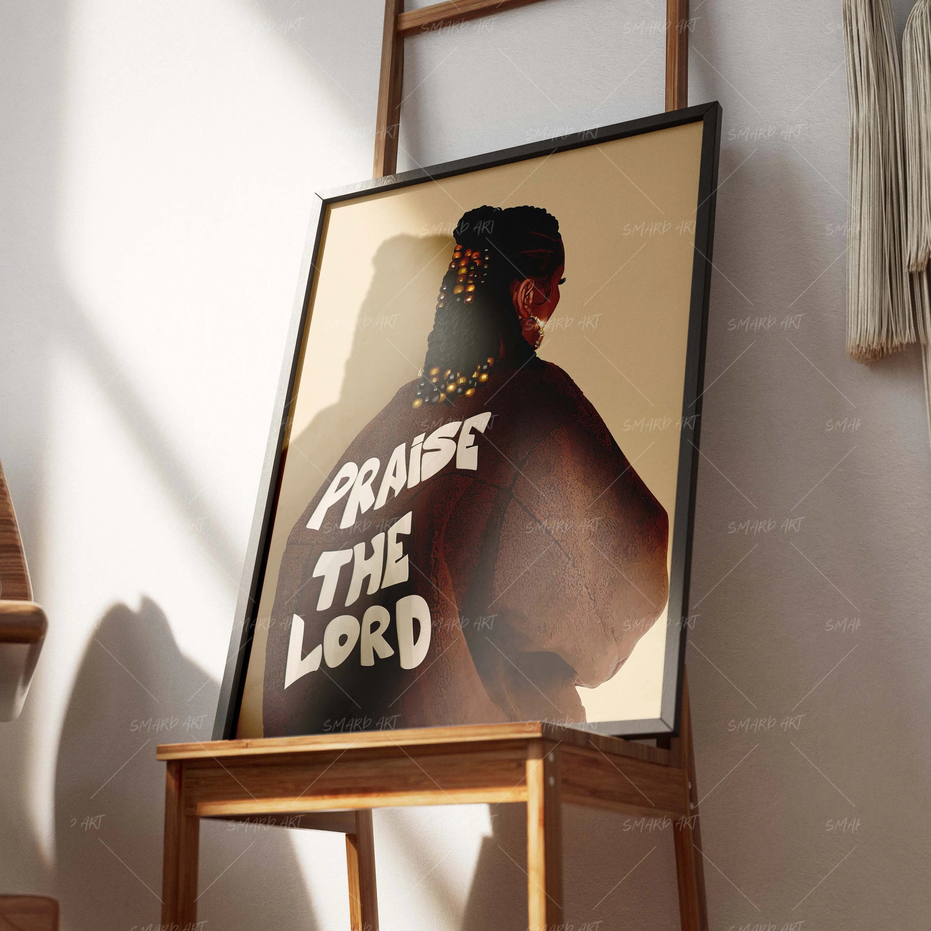 Jesus, Always-wall art print featuring decorative artistic design suitable for living rooms, offices, and schools by SmardArt. Elevate your space with Black wall art that speaks to culture, identity, and creativity. At Smard, we celebrate artistry made with melanin, bringing powerful and inspiring designs to life.