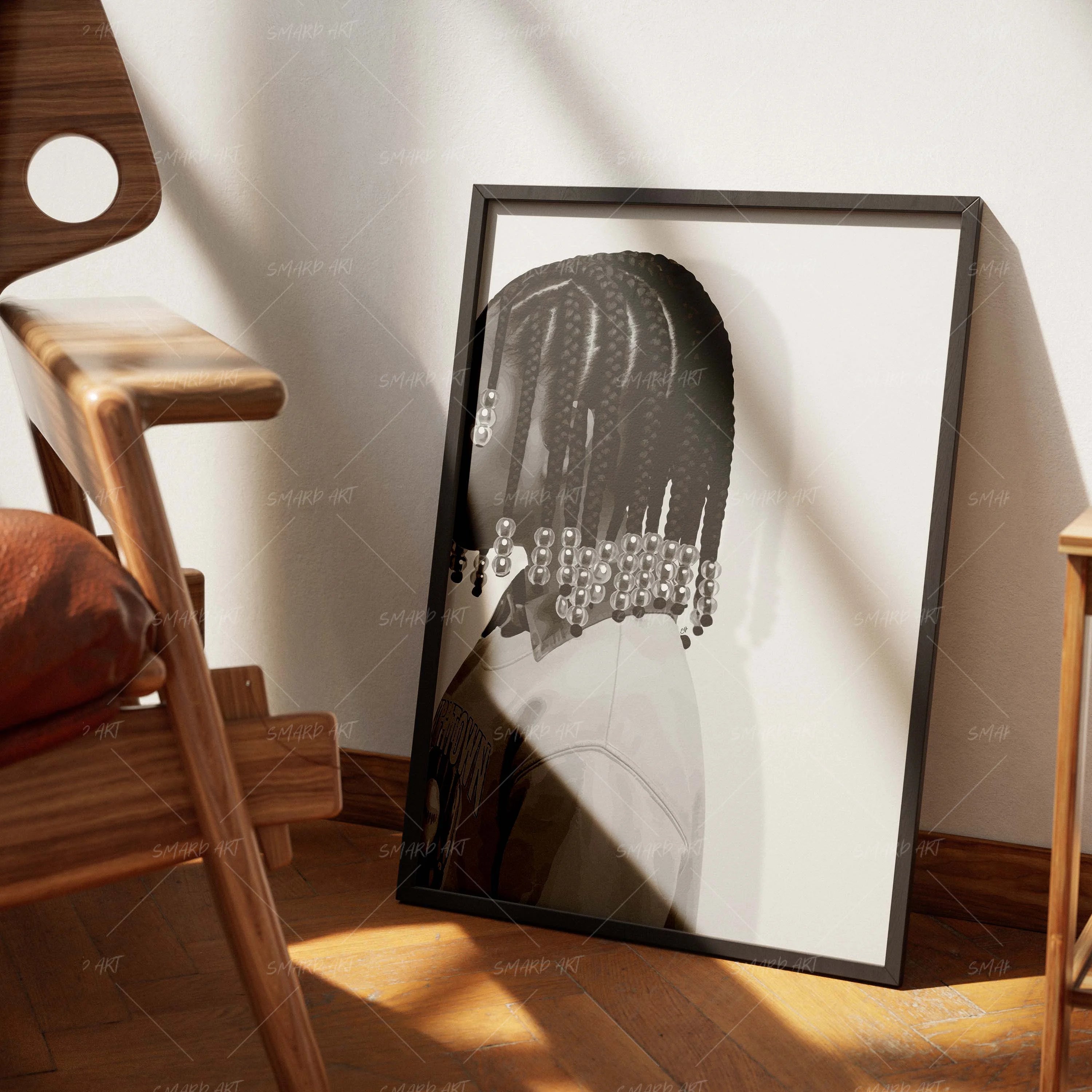 Lil Drip-wall art print featuring decorative artistic design suitable for living rooms, offices, and schools by SmardArt. Elevate your space with Black wall art that speaks to culture, identity, and creativity. At Smard, we celebrate artistry made with melanin, bringing powerful and inspiring designs to life.