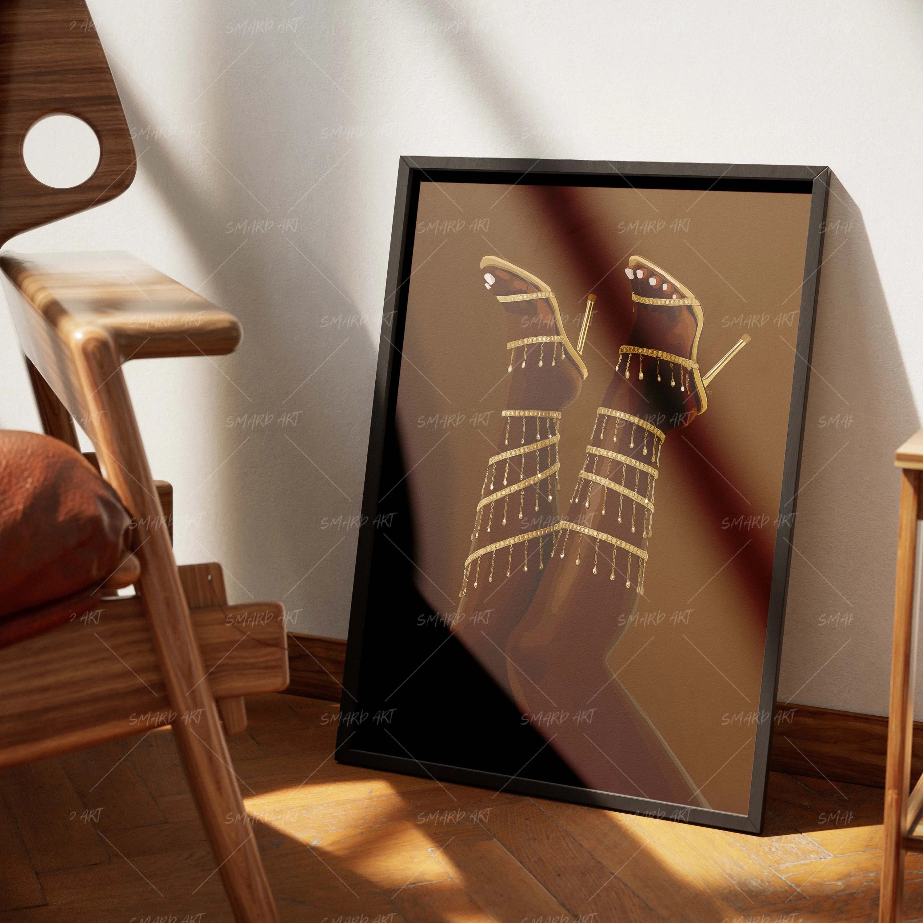 On Pointe-wall art print featuring decorative artistic design suitable for living rooms, offices, and schools by SmardArt. Elevate your space with Black wall art that speaks to culture, identity, and creativity. At Smard, we celebrate artistry made with melanin, bringing powerful and inspiring designs to life.
