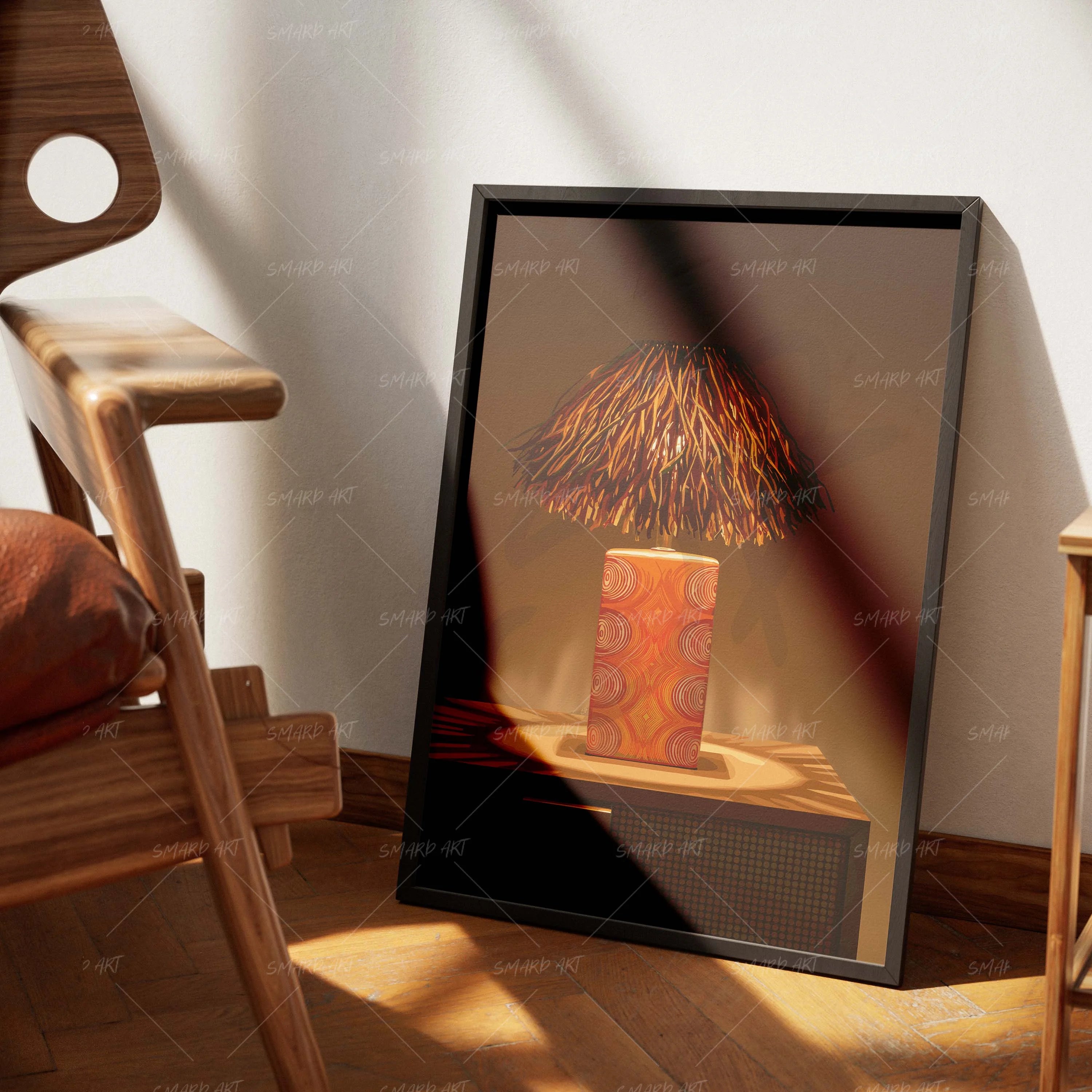 Luminafrica-wall art print featuring decorative artistic design suitable for living rooms, offices, and schools by SmardArt. Elevate your space with Black wall art that speaks to culture, identity, and creativity. At Smard, we celebrate artistry made with melanin, bringing powerful and inspiring designs to life.