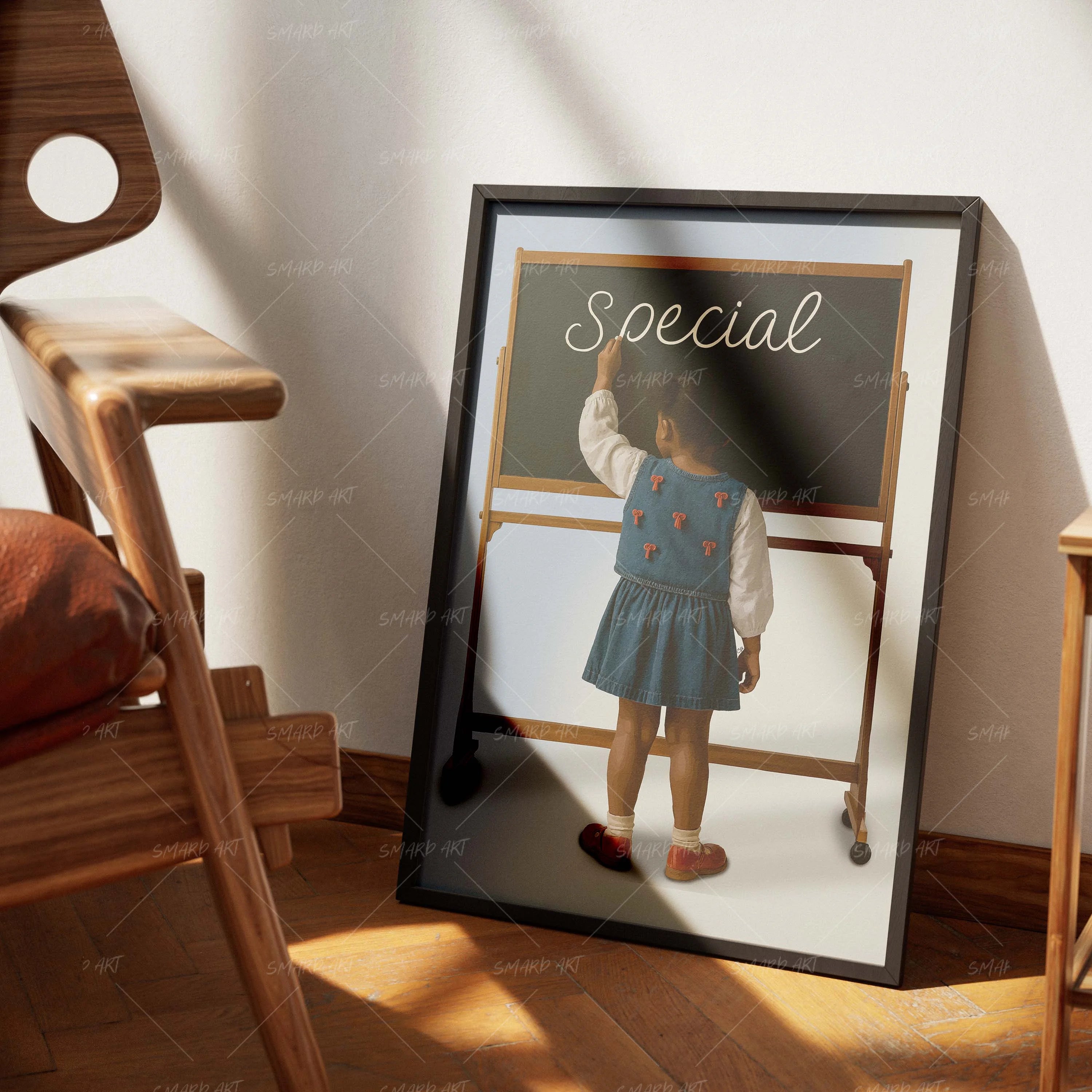 The Chalk Truth-wall art print featuring decorative artistic design suitable for living rooms, offices, and schools by SmardArt. Elevate your space with Black wall art that speaks to culture, identity, and creativity. At Smard, we celebrate artistry made with melanin, bringing powerful and inspiring designs to life.