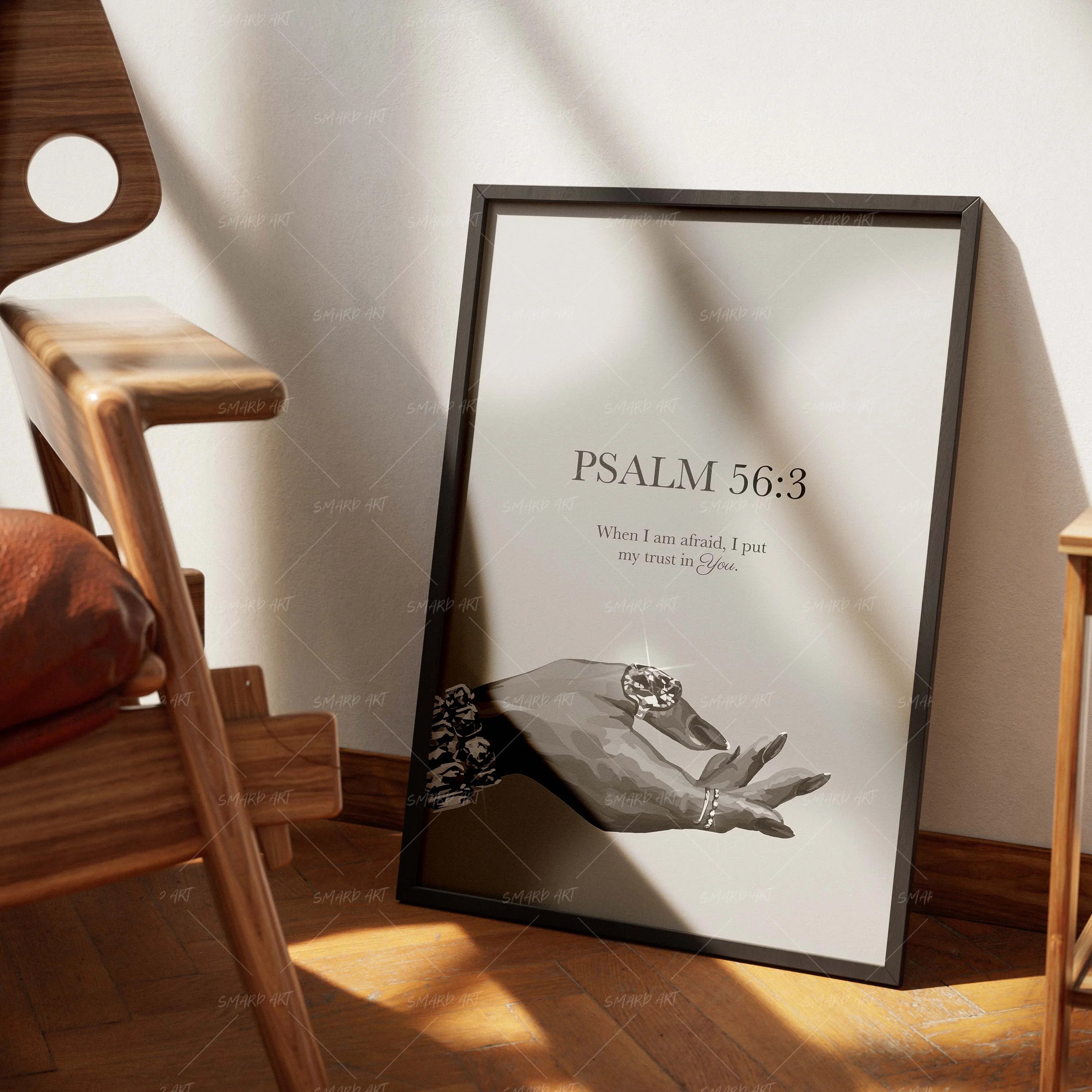 Psalm 56:3 B&W-Smard