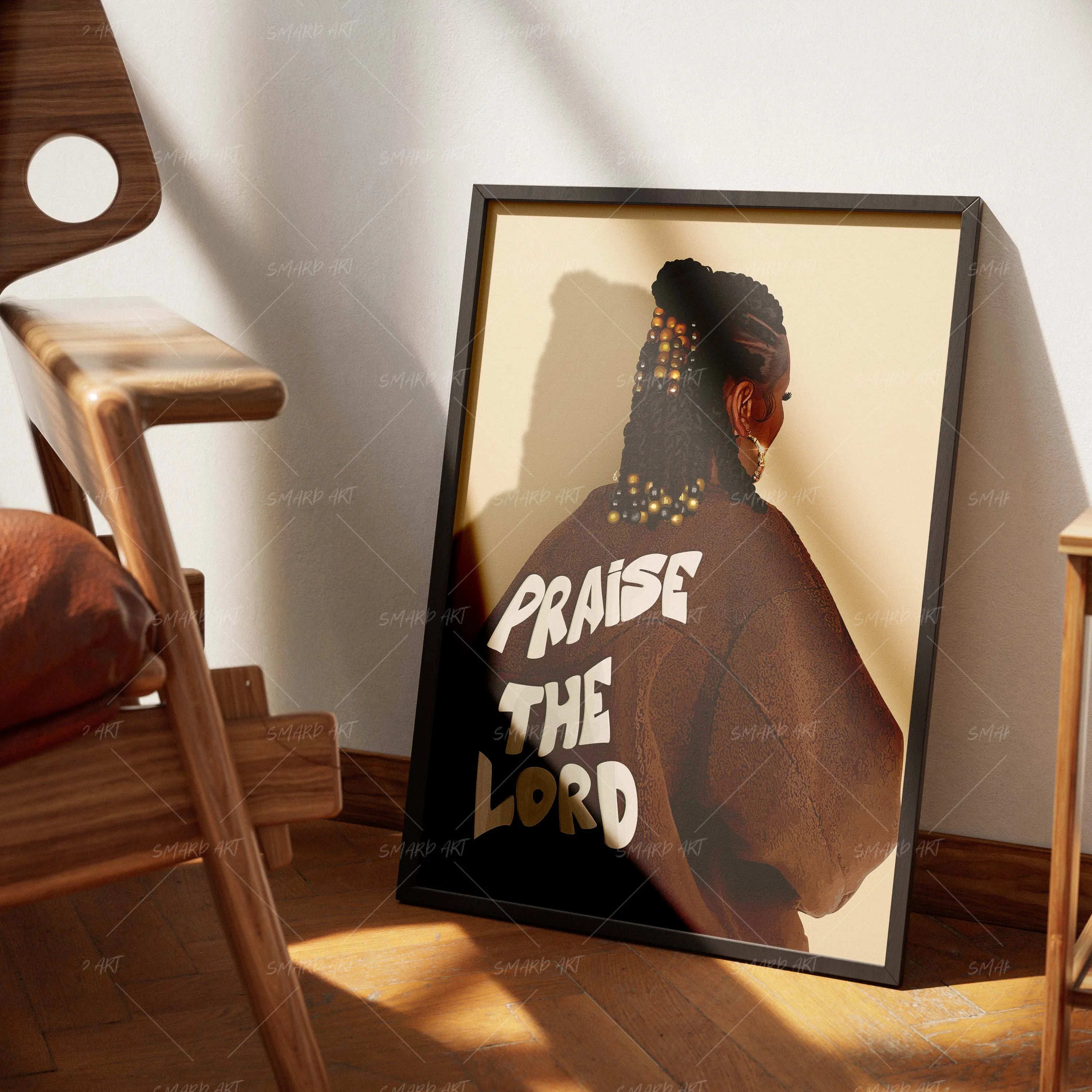 Jesus, Always-wall art print featuring decorative artistic design suitable for living rooms, offices, and schools by SmardArt. Elevate your space with Black wall art that speaks to culture, identity, and creativity. At Smard, we celebrate artistry made with melanin, bringing powerful and inspiring designs to life.