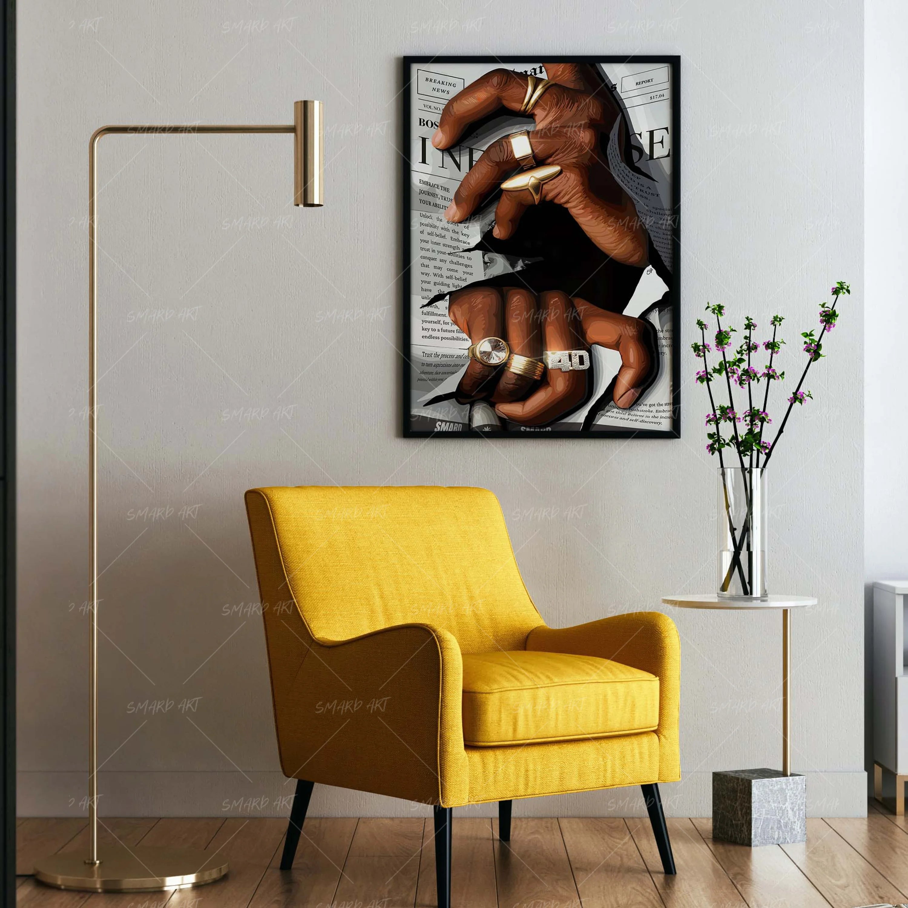 On To New-wall art print featuring decorative artistic design suitable for living rooms, offices, and schools by SmardArt. Elevate your space with Black wall art that speaks to culture, identity, and creativity. At Smard, we celebrate artistry made with melanin, bringing powerful and inspiring designs to life.