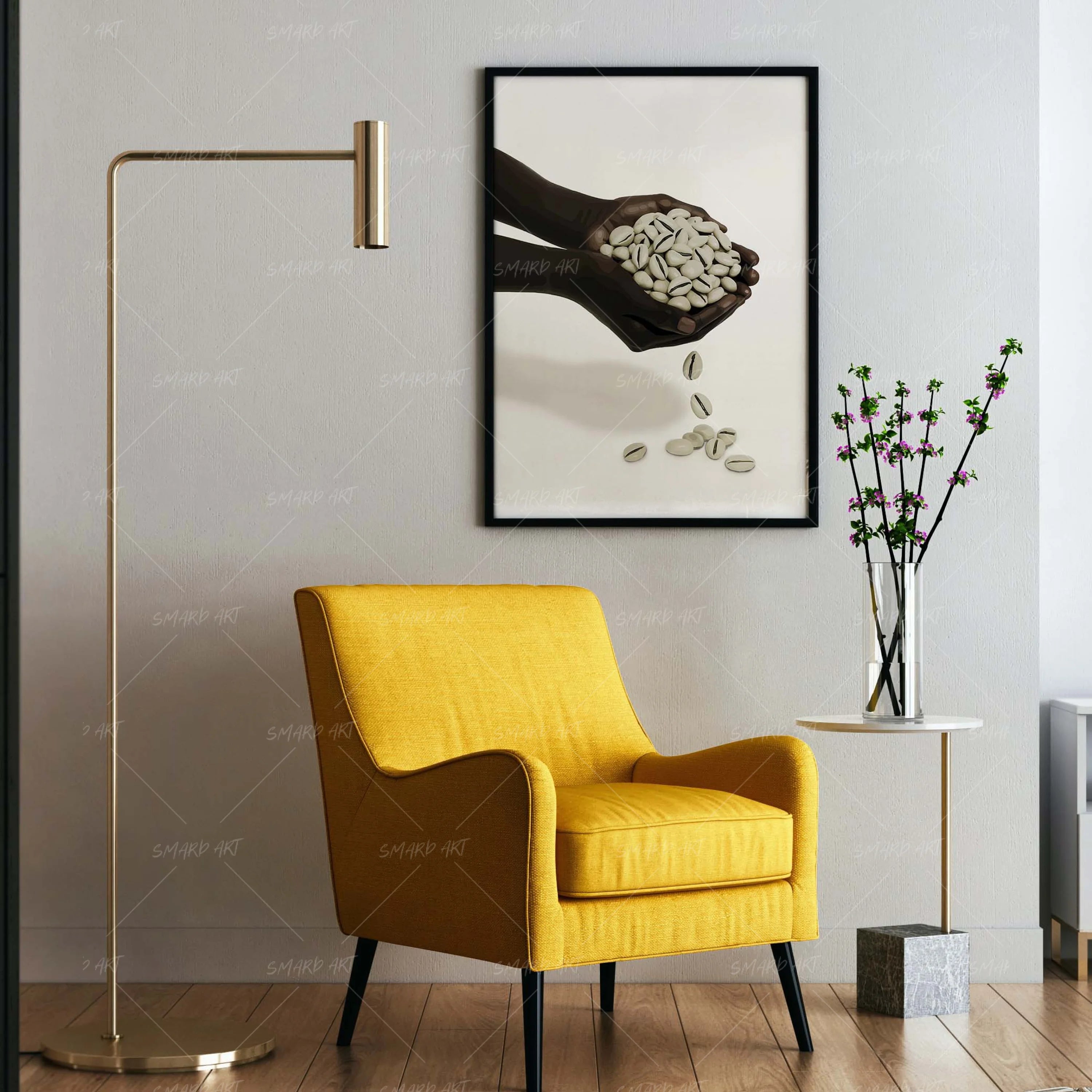 Shell Currency-wall art print featuring decorative artistic design suitable for living rooms, offices, and schools by SmardArt. Elevate your space with Black wall art that speaks to culture, identity, and creativity. At Smard, we celebrate artistry made with melanin, bringing powerful and inspiring designs to life.