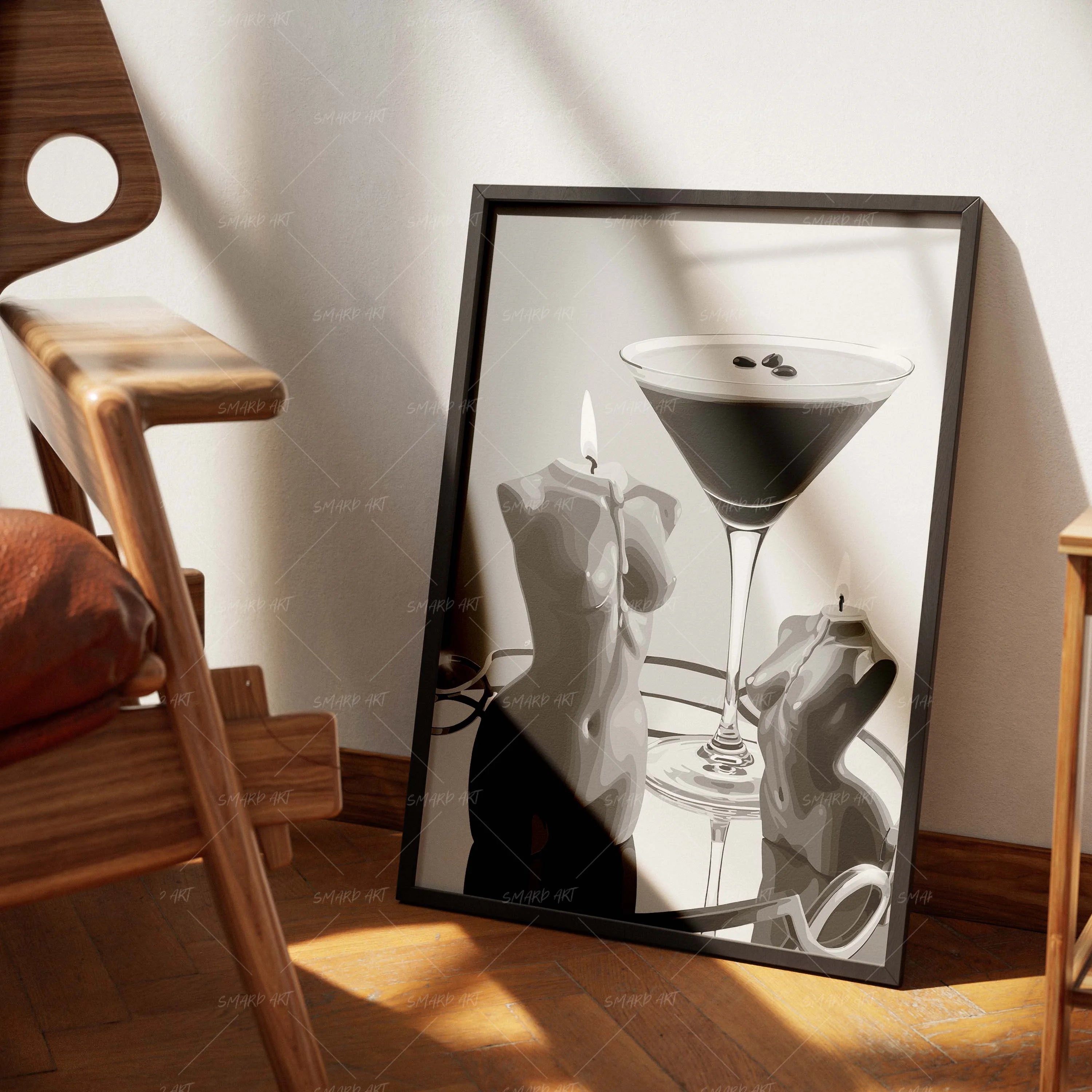 Dark Roast Soft Curves B&W-Smard