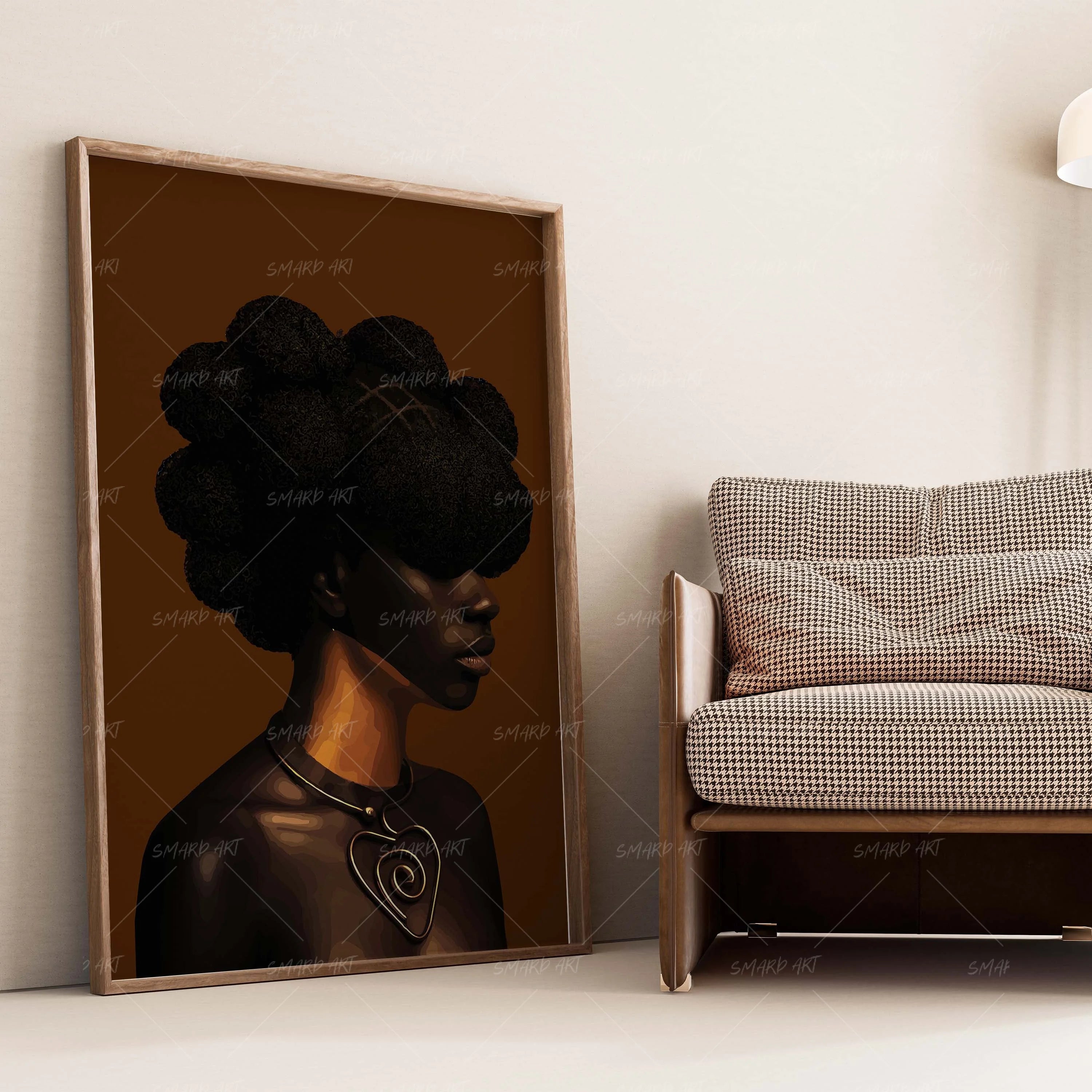Dipped In Gold-wall art print featuring decorative artistic design suitable for living rooms, offices, and schools by SmardArt. Elevate your space with Black wall art that speaks to culture, identity, and creativity. At Smard, we celebrate artistry made with melanin, bringing powerful and inspiring designs to life.