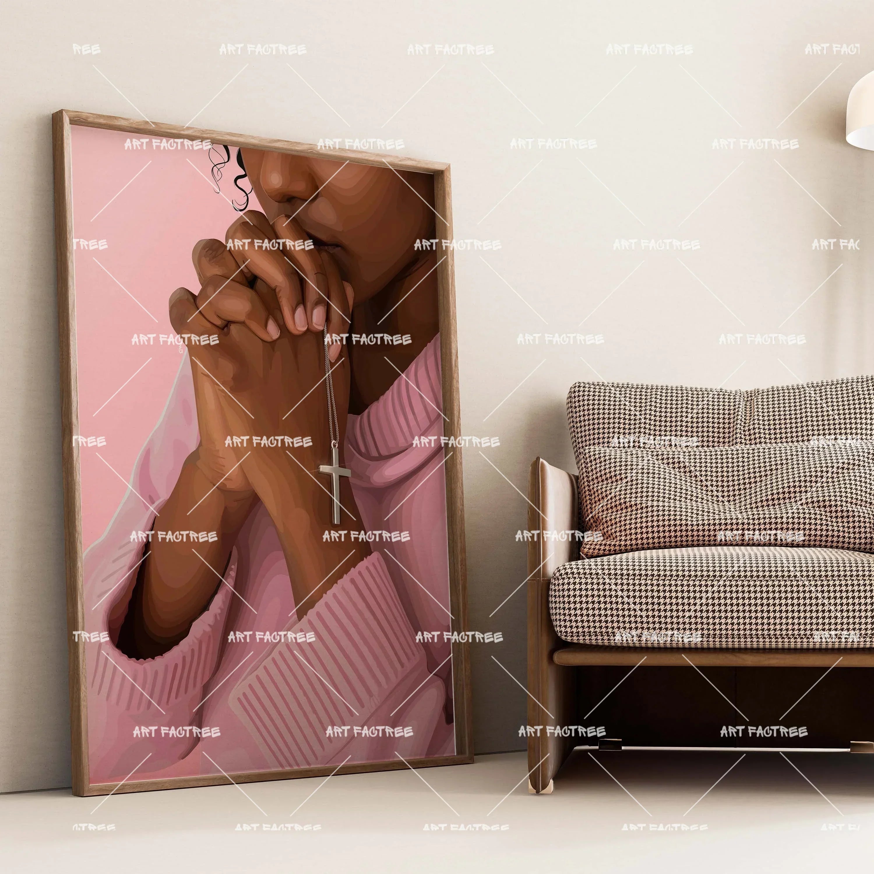 Prayer (Smard X Anaya)-wall art print featuring decorative artistic design suitable for living rooms, offices, and schools by SmardArt. Elevate your space with Black wall art that speaks to culture, identity, and creativity. At Smard, we celebrate artistry made with melanin, bringing powerful and inspiring designs to life.