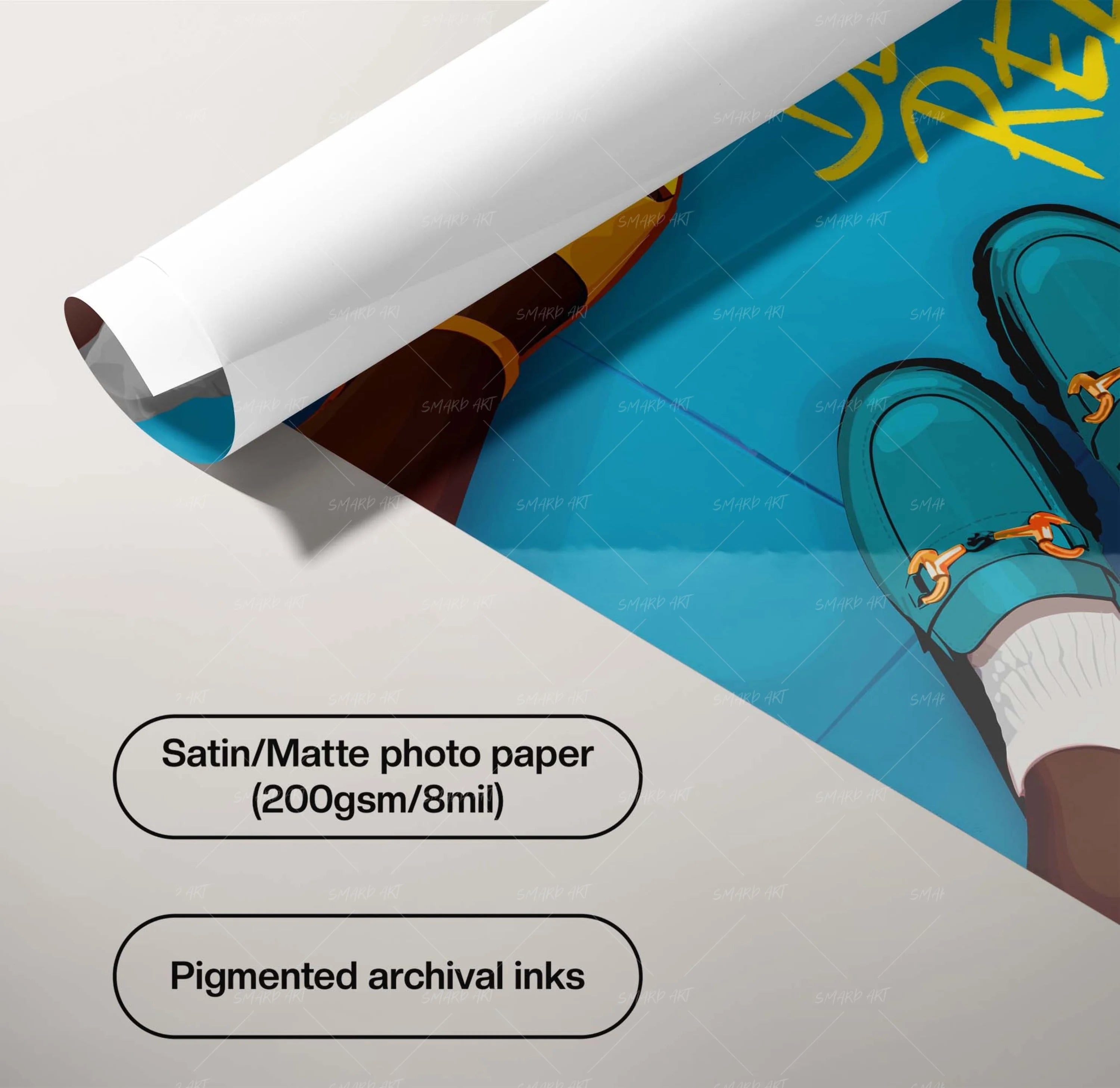 Dream Till It Becomes Real-Yellow & Blue-Smard