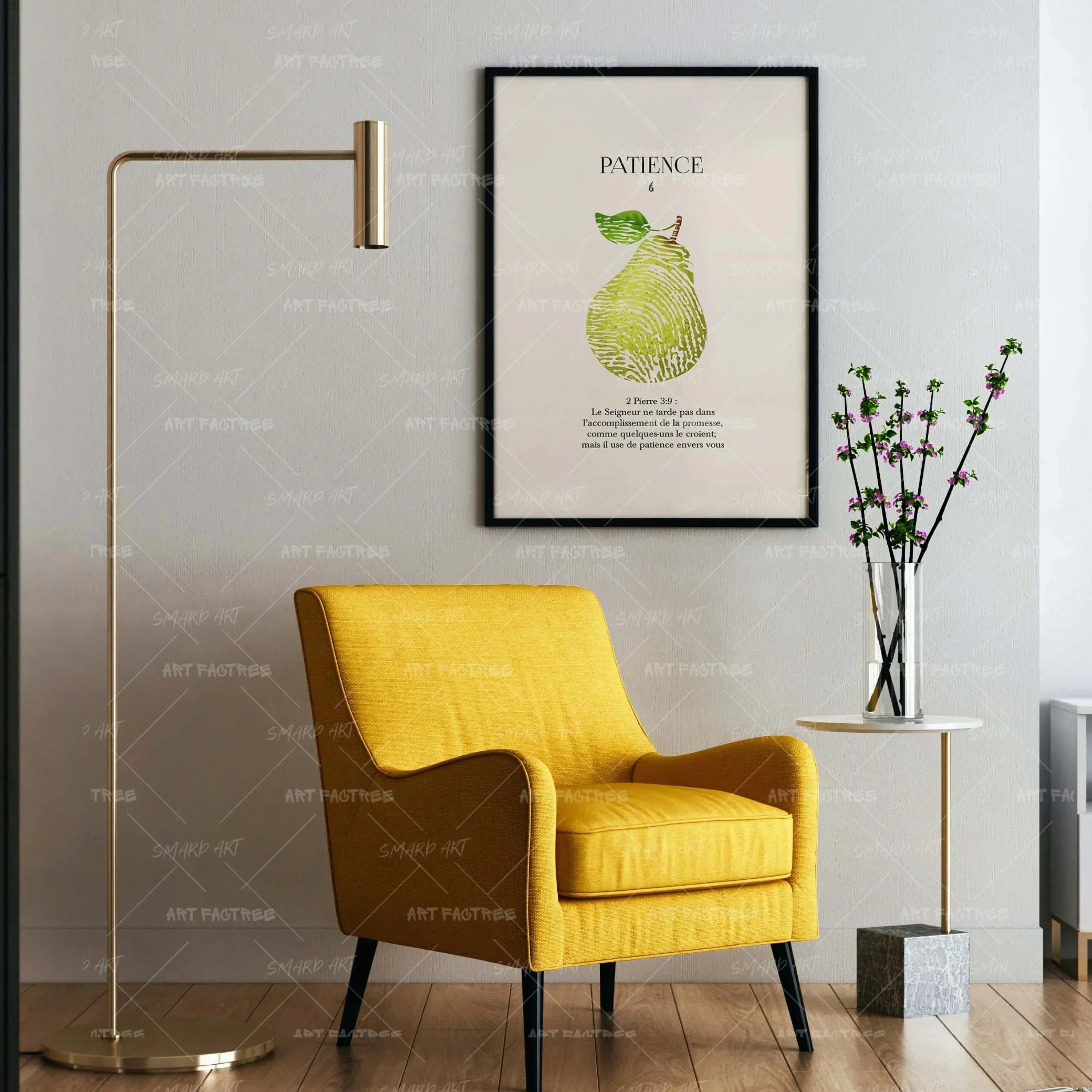 Patience French-wall art print featuring decorative artistic design suitable for living rooms, offices, and schools by SmardArt. Elevate your space with Black wall art that speaks to culture, identity, and creativity. At Smard, we celebrate artistry made with melanin, bringing powerful and inspiring designs to life.