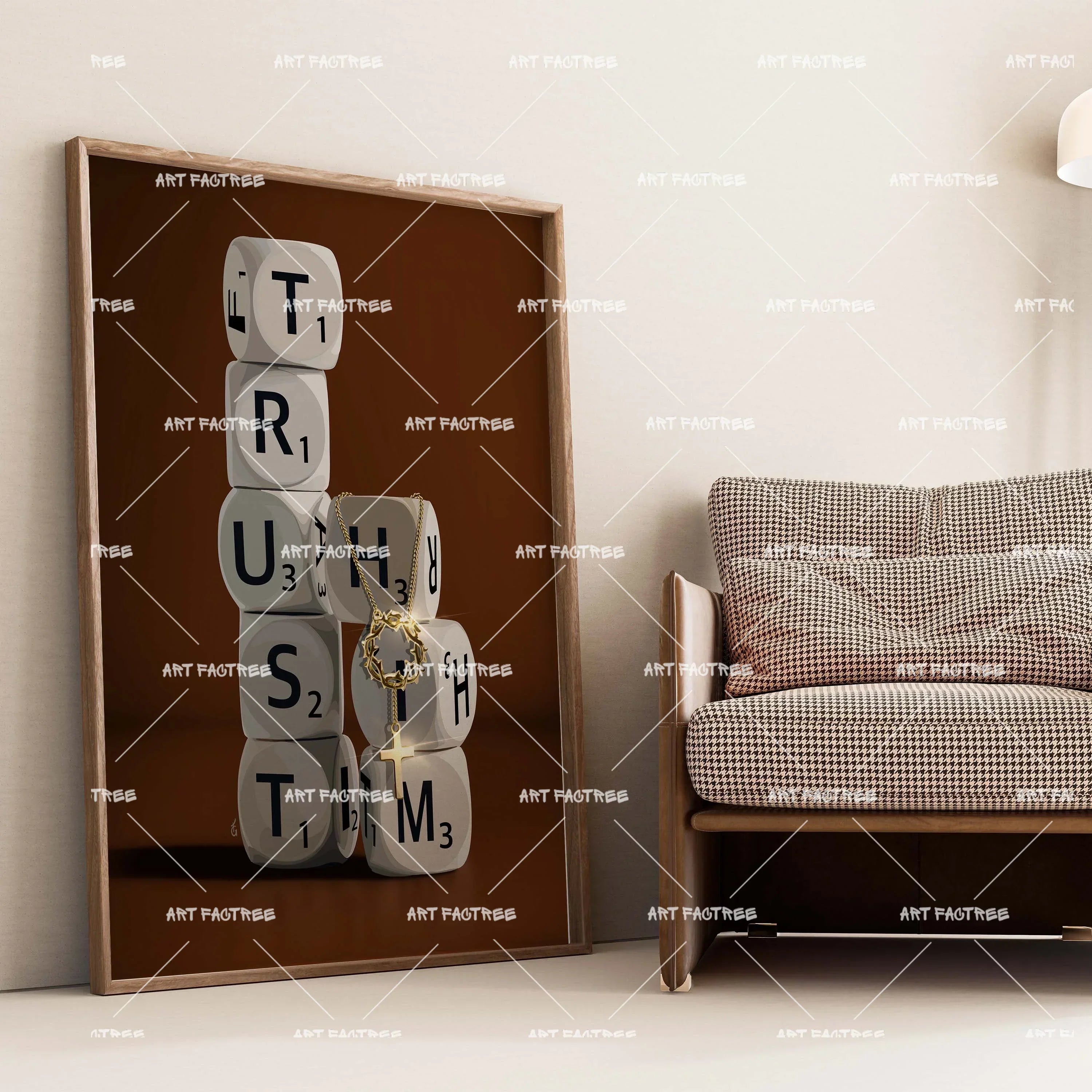 Trust Him (Smard X Anaya)-wall art print featuring decorative artistic design suitable for living rooms, offices, and schools by SmardArt. Elevate your space with Black wall art that speaks to culture, identity, and creativity. At Smard, we celebrate artistry made with melanin, bringing powerful and inspiring designs to life.
