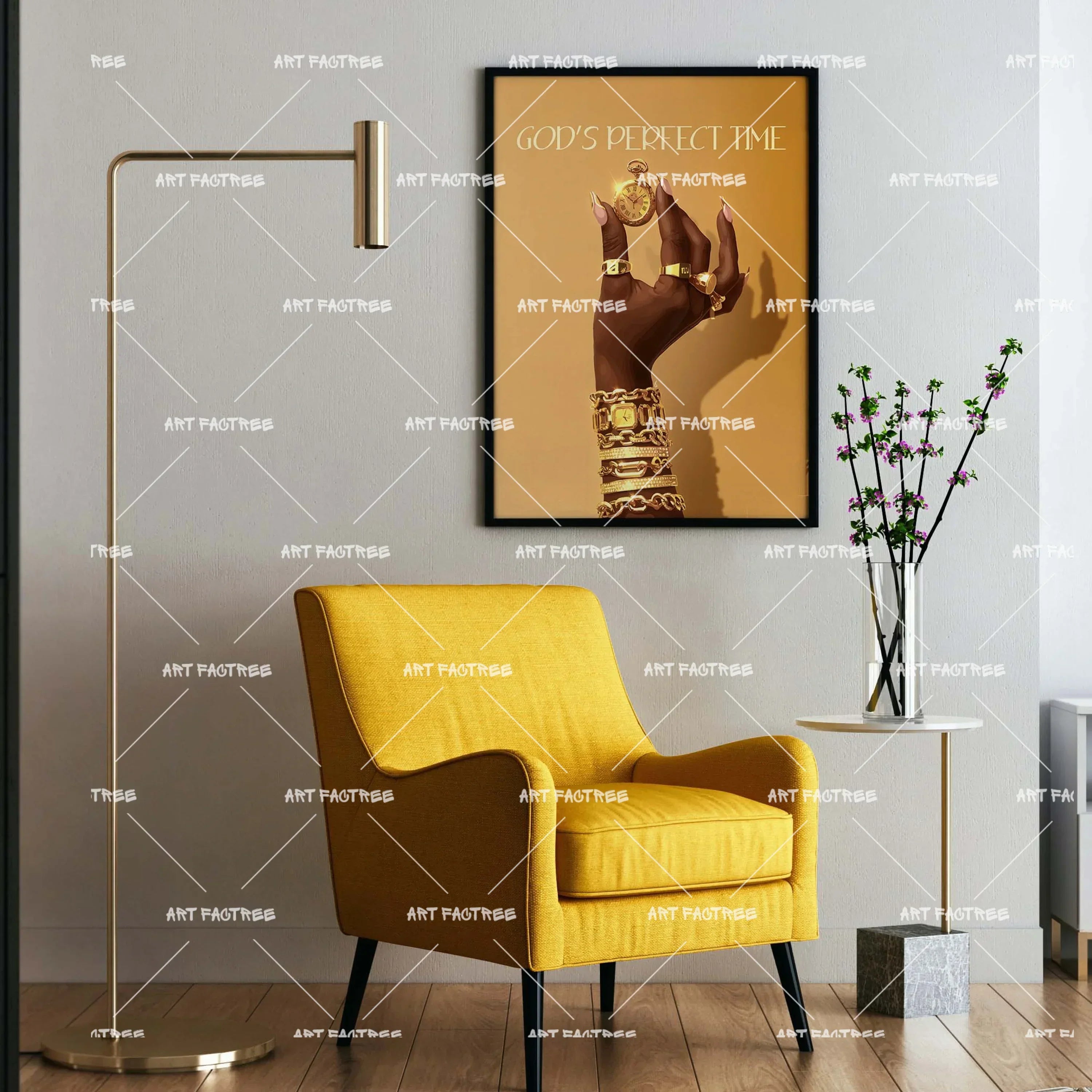 Perfect Timing (Smard X Anaya)-wall art print featuring decorative artistic design suitable for living rooms, offices, and schools by SmardArt. Elevate your space with Black wall art that speaks to culture, identity, and creativity. At Smard, we celebrate artistry made with melanin, bringing powerful and inspiring designs to life.